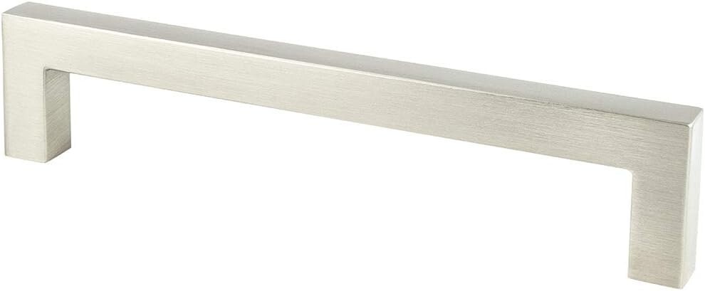 Berenson cabinet handle drawer pull brushed nickel 5″ contemporary