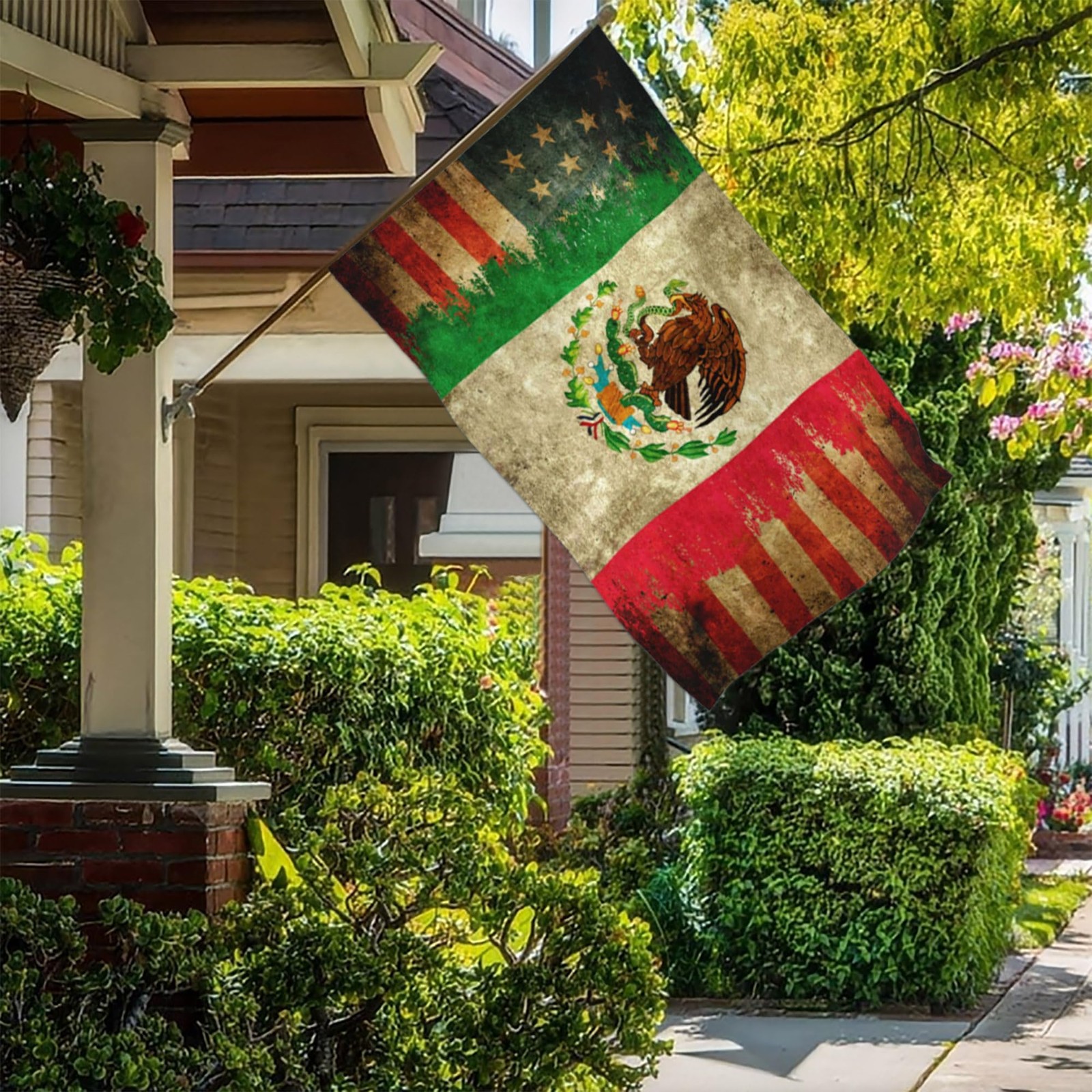 Mexico Flag Mexican American Flags for outside 3X5 Double Sided Mexico Usa Frien