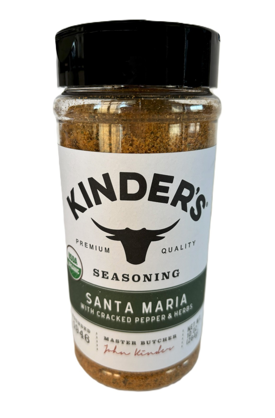Kinder’s Organic Santa Maria w/ Cracked Pepper & Herbs Seasoning,10oz EXP 1/2028