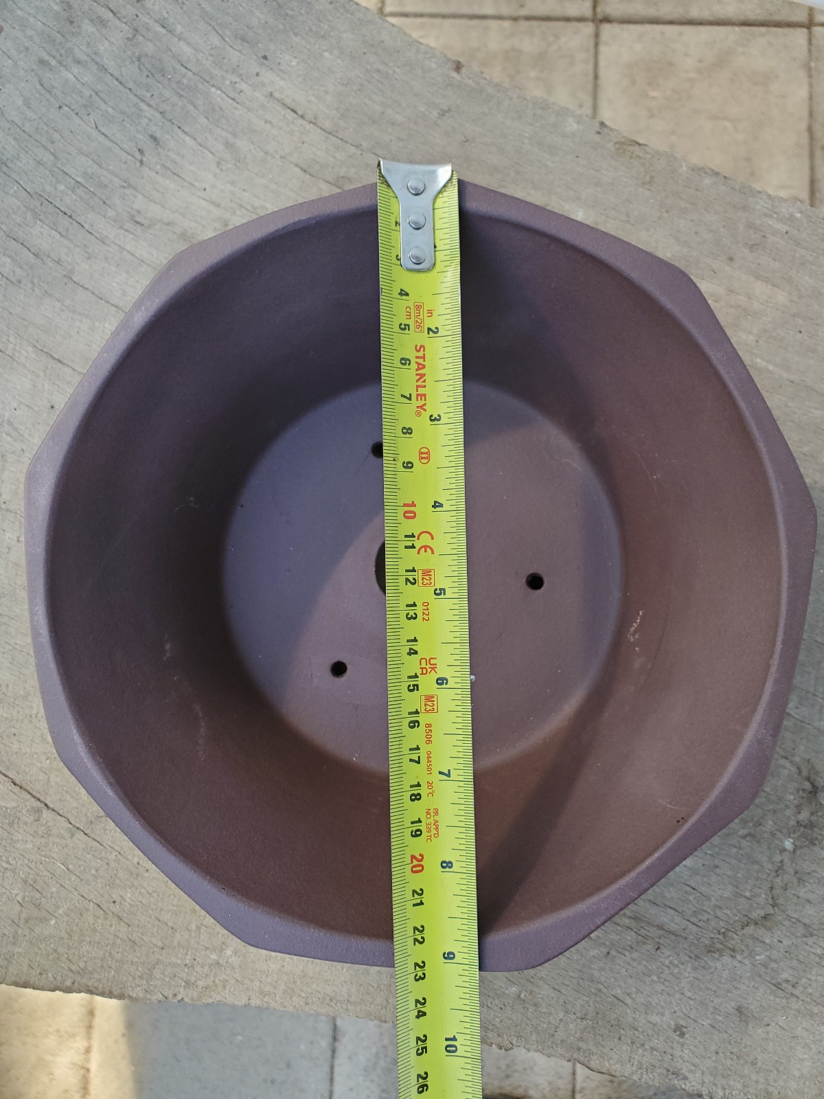 Octagon Bonsai pot