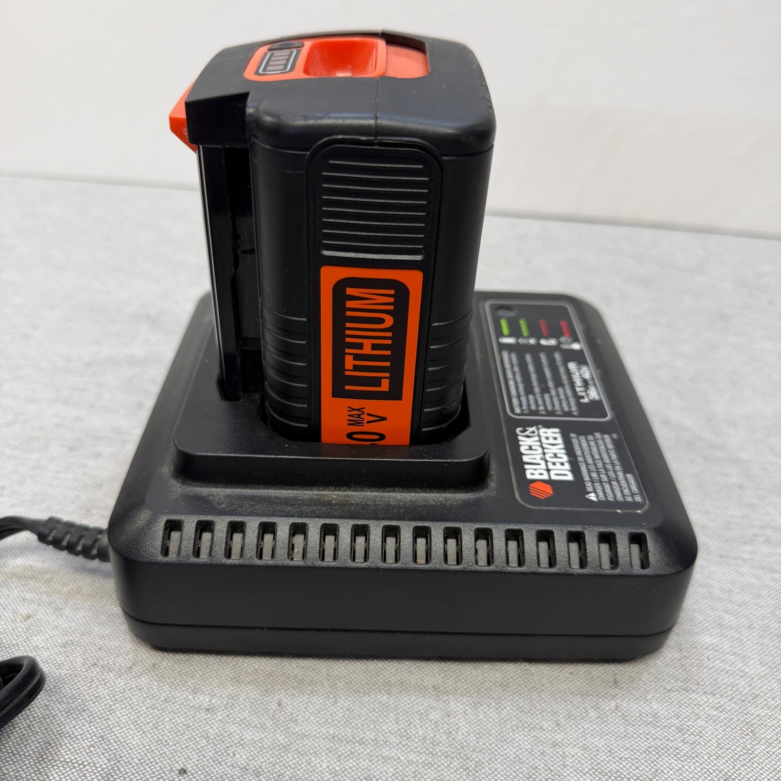 Black and Decker 40V Max Lithium Battery LBX2040 and LCS36 Type 2 Charger Set
