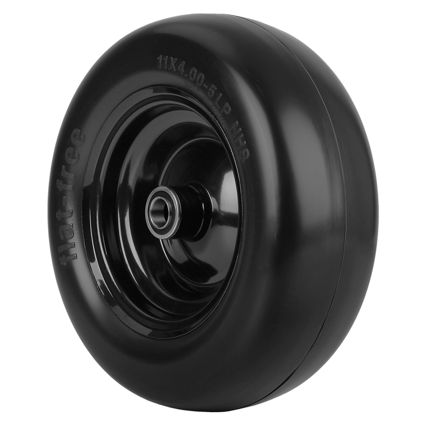 2-Pack 11×4.00-5 Flat free Smooth Tread Tire & Wheel for Zero Turn Lawn Mowers