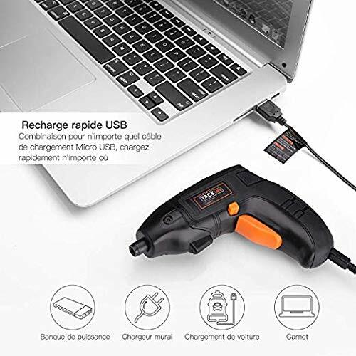 Electric Screwdriver, Tacklife Cordless Screwdriver Rechargeable 1500 mAh Li-on
