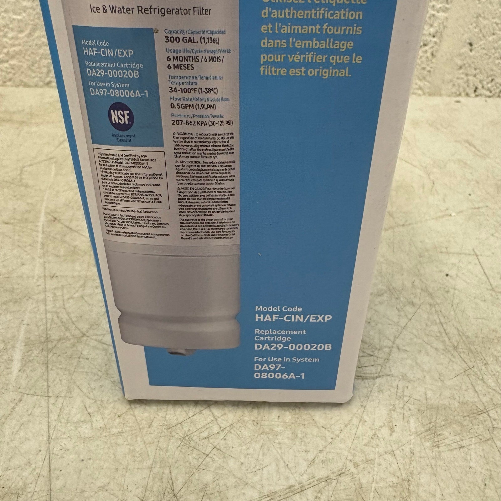 SAMSUNG Genuine Filter for Refrigerator 6-Months DA29-00020B HAF-CIN/EXP
