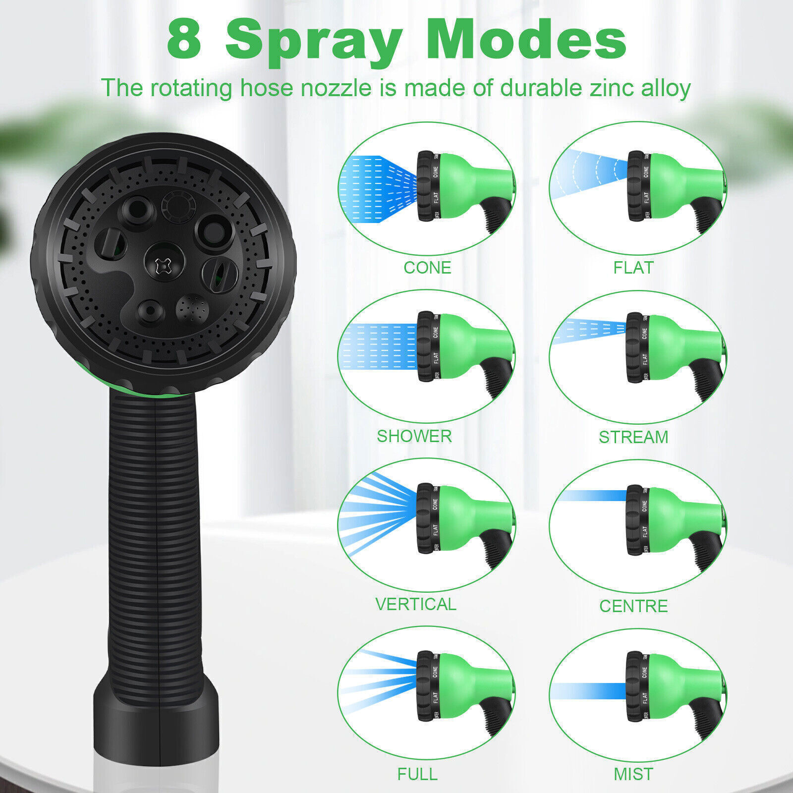 Expanding Expandable Flexible Garden Water Hose w/Spray Nozzle 25FT 50FT 100FT