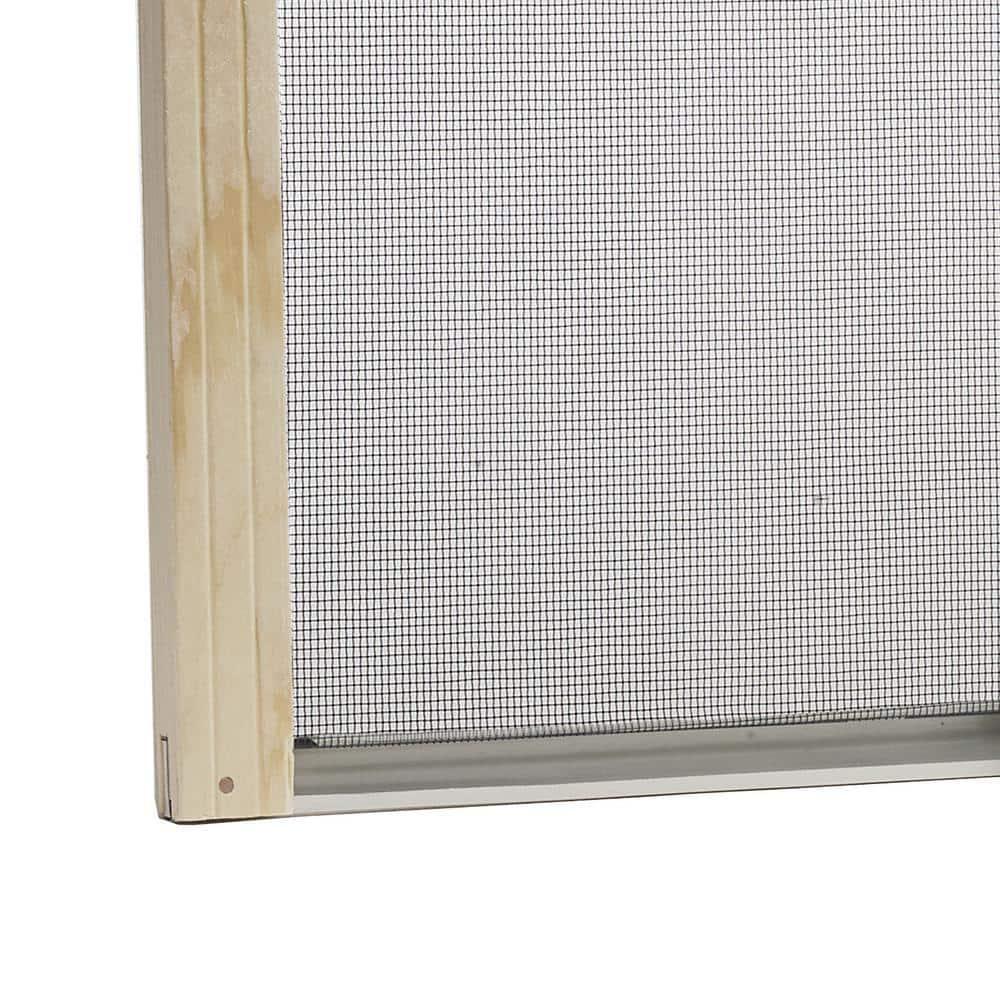 37 in. x 10 in. Grey Aluminum Adjustable Window Screen