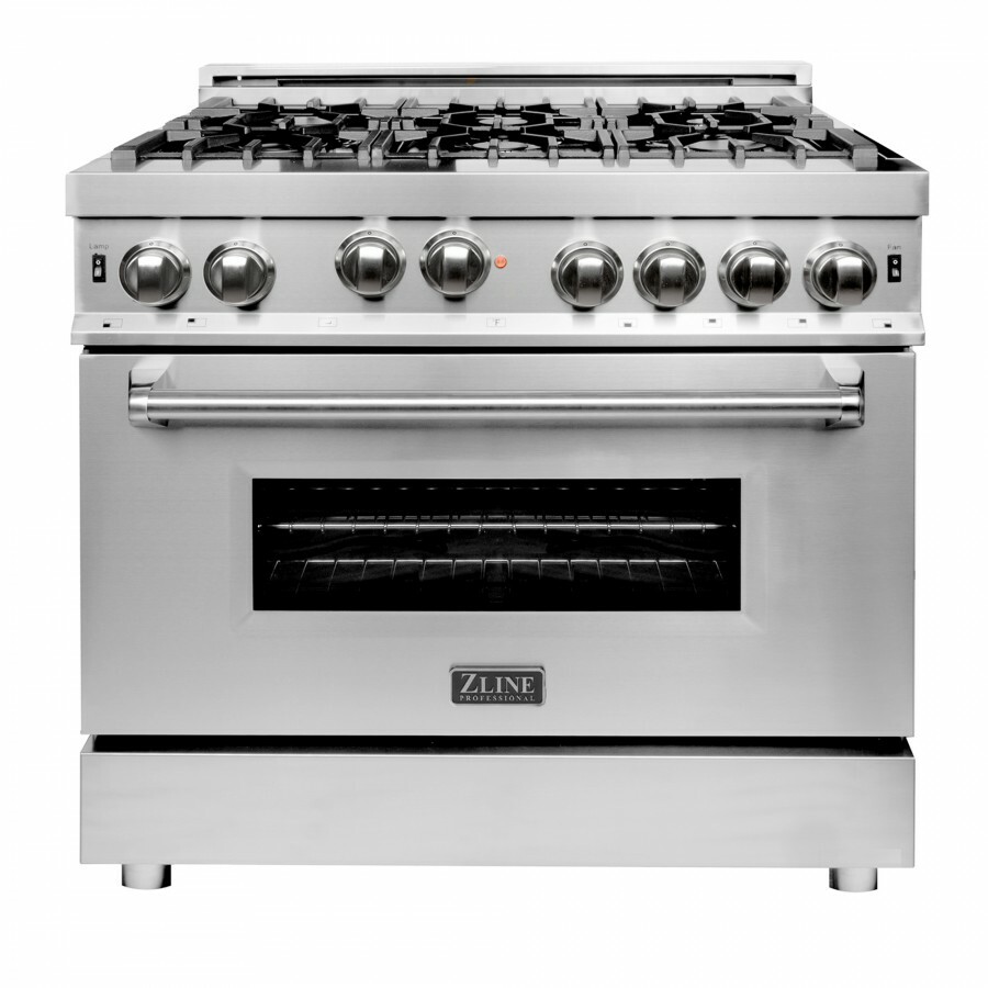 ZLINE 36″ Stainless DUAL FUEL 4.6 cu.ft. Gas Burner/Electric Oven Range RA36 OB1