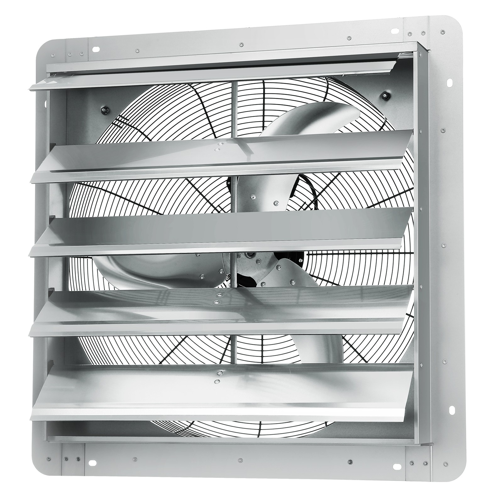 VEVOR Shutter Exhaust Fan Shop Exhaust Fan 24” Wall Mounted Aluminum 3320 CFM