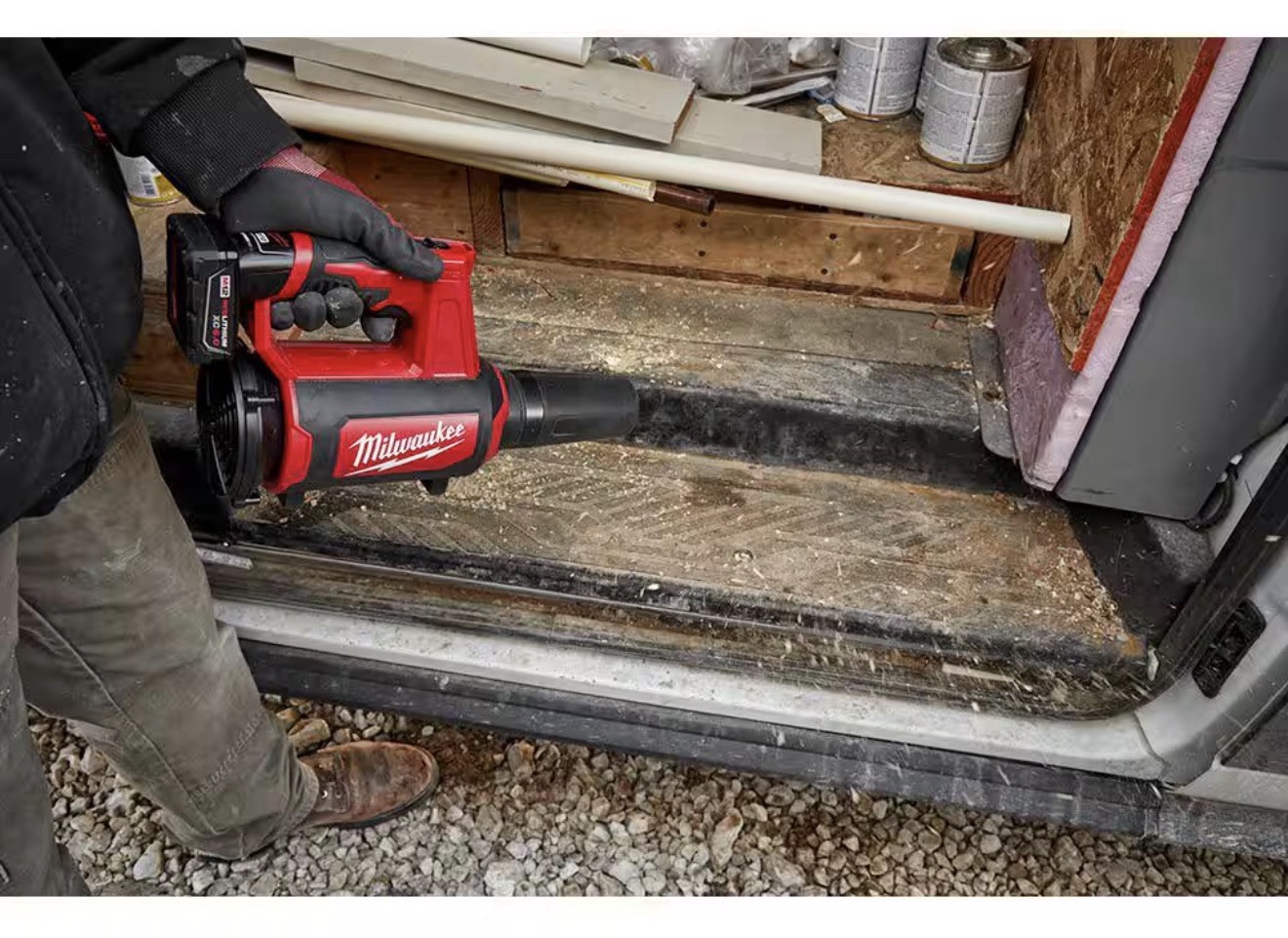 Milwaukee 0852-20 M12 12V Lithium-Ion Compact Cordless Spot Blower (Tool Only)