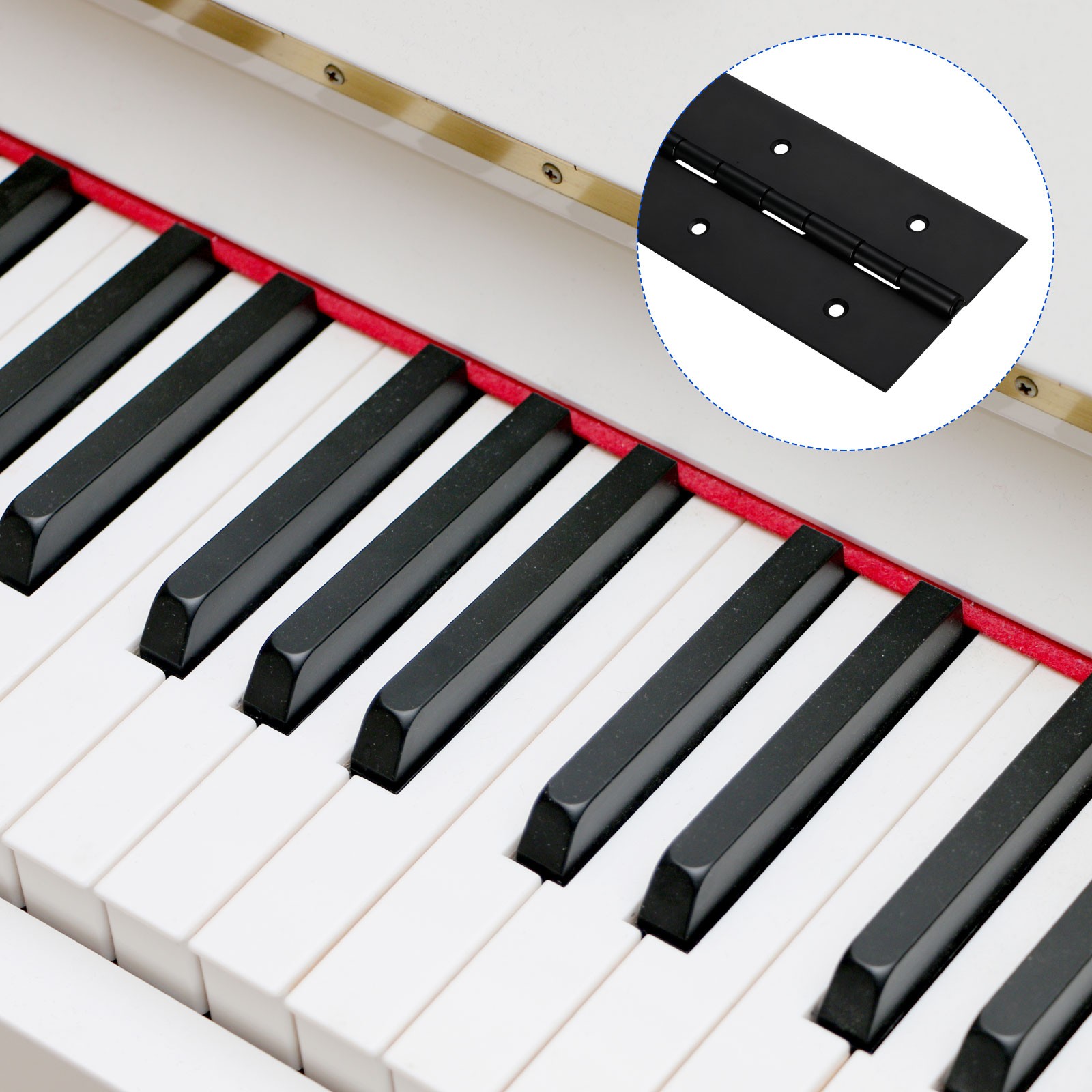 Stainless Steel Piano Hinge 36 Inch x 3 Inch Continuous Hinge Black