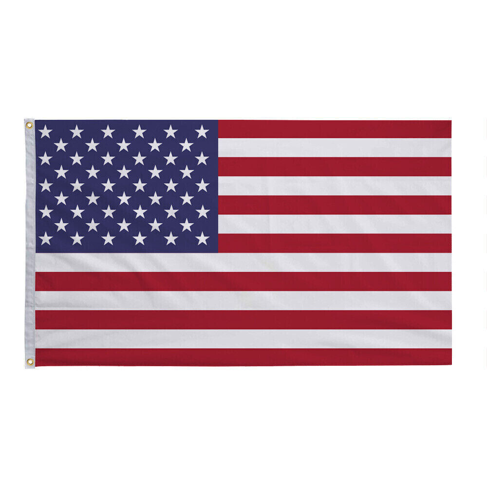 3PCS 3′ x 5′ FT USA US U.S. American Flag Polyester Stars Brass 2 Grommets
