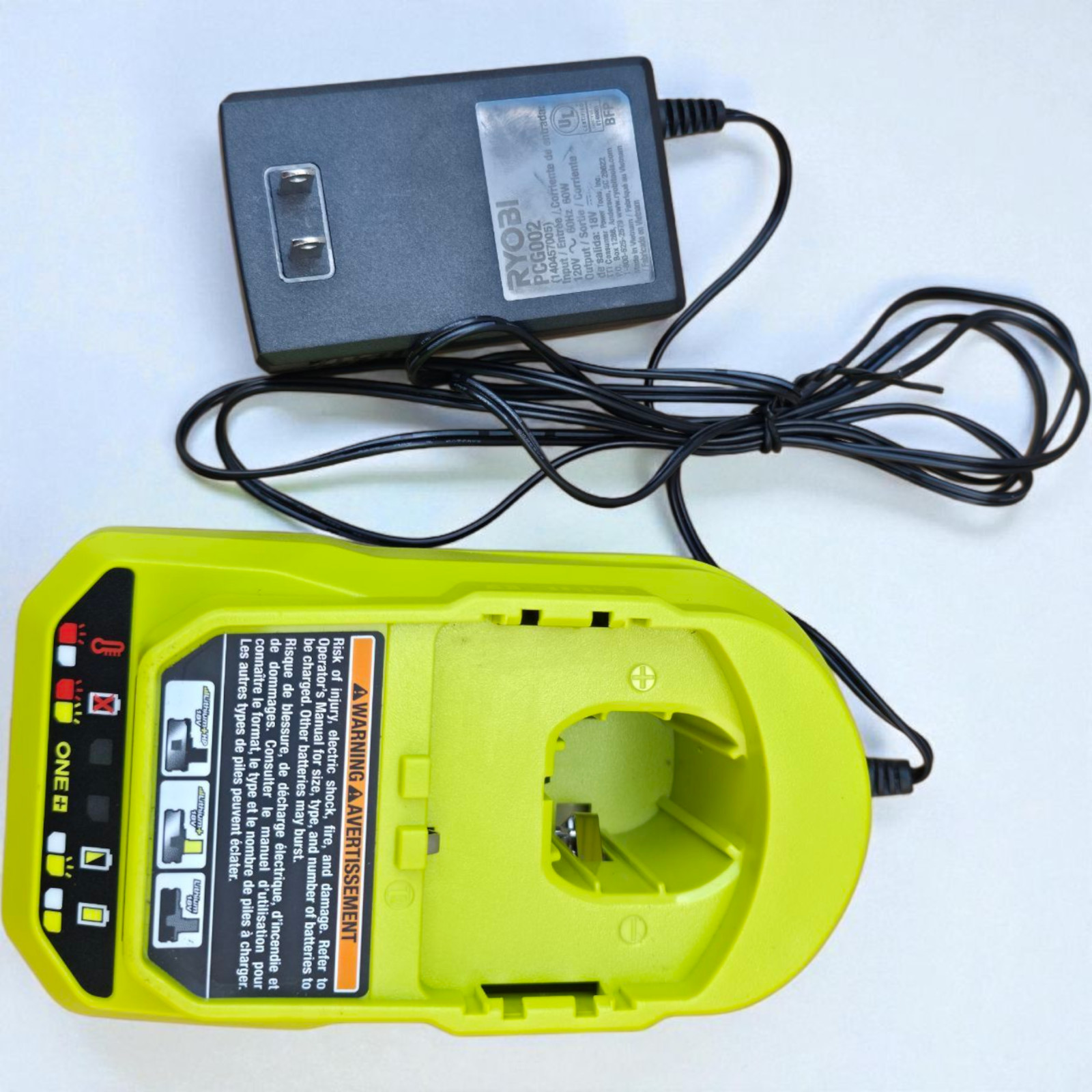 Ryobi PCG002 18V ONE+ Lithium-Ion FAST Battery Charger OEM