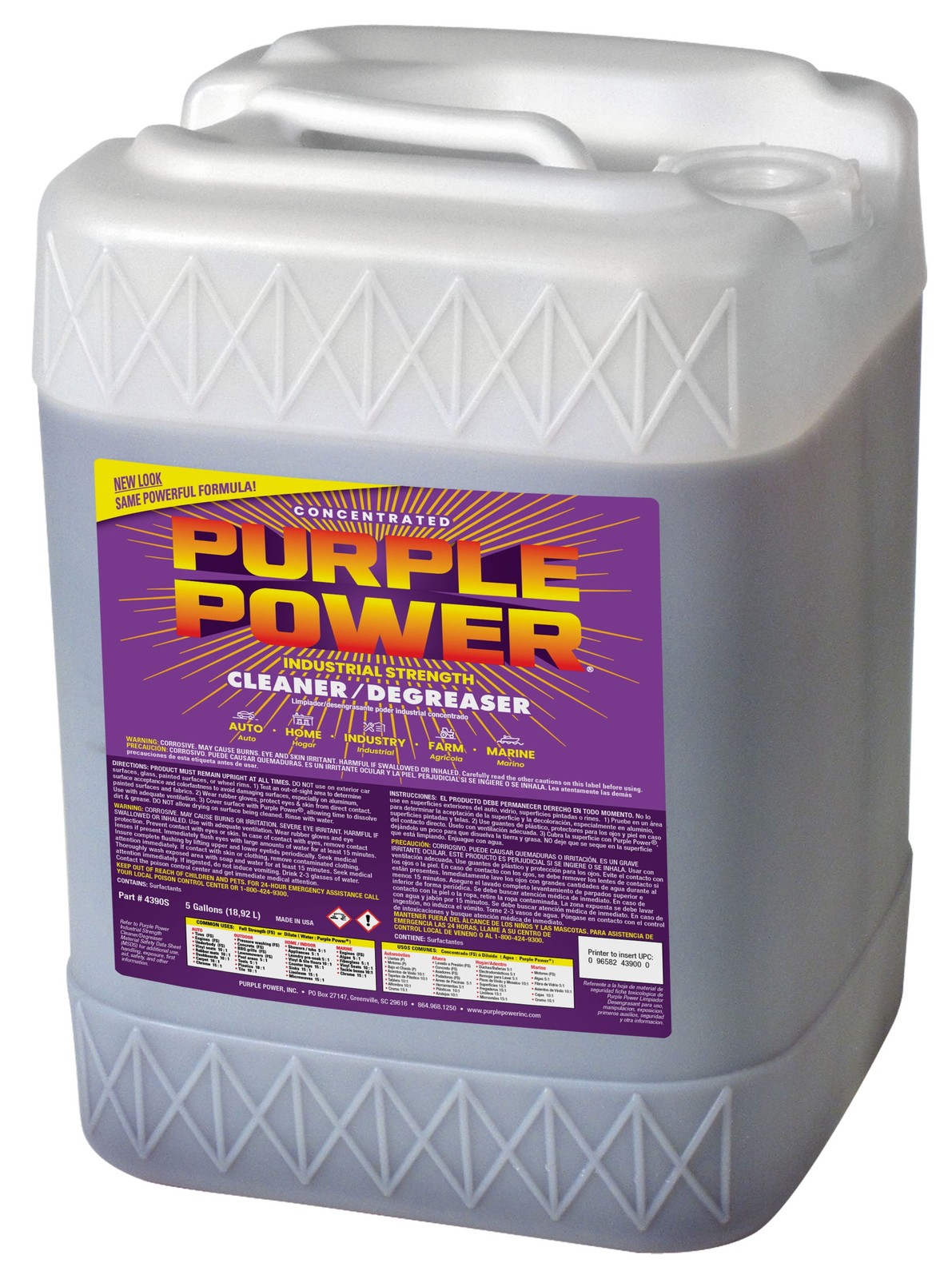 Industrial Strength Cleaner and Degreaser, 5 Gallon