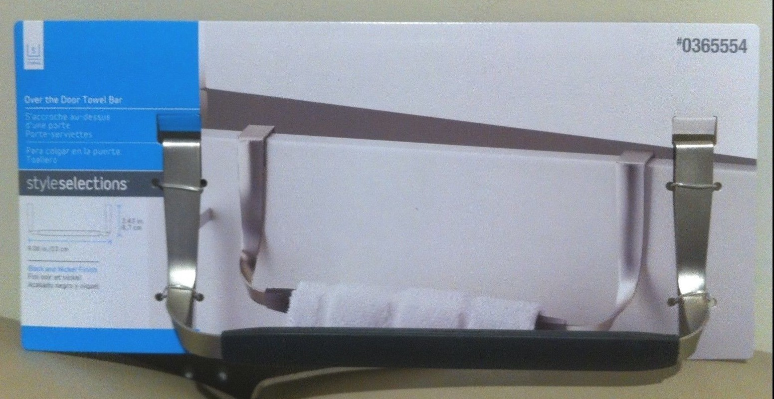 NEW – Style selections Over the Door Towel Bar ( 9.06 in x 3.43 in )