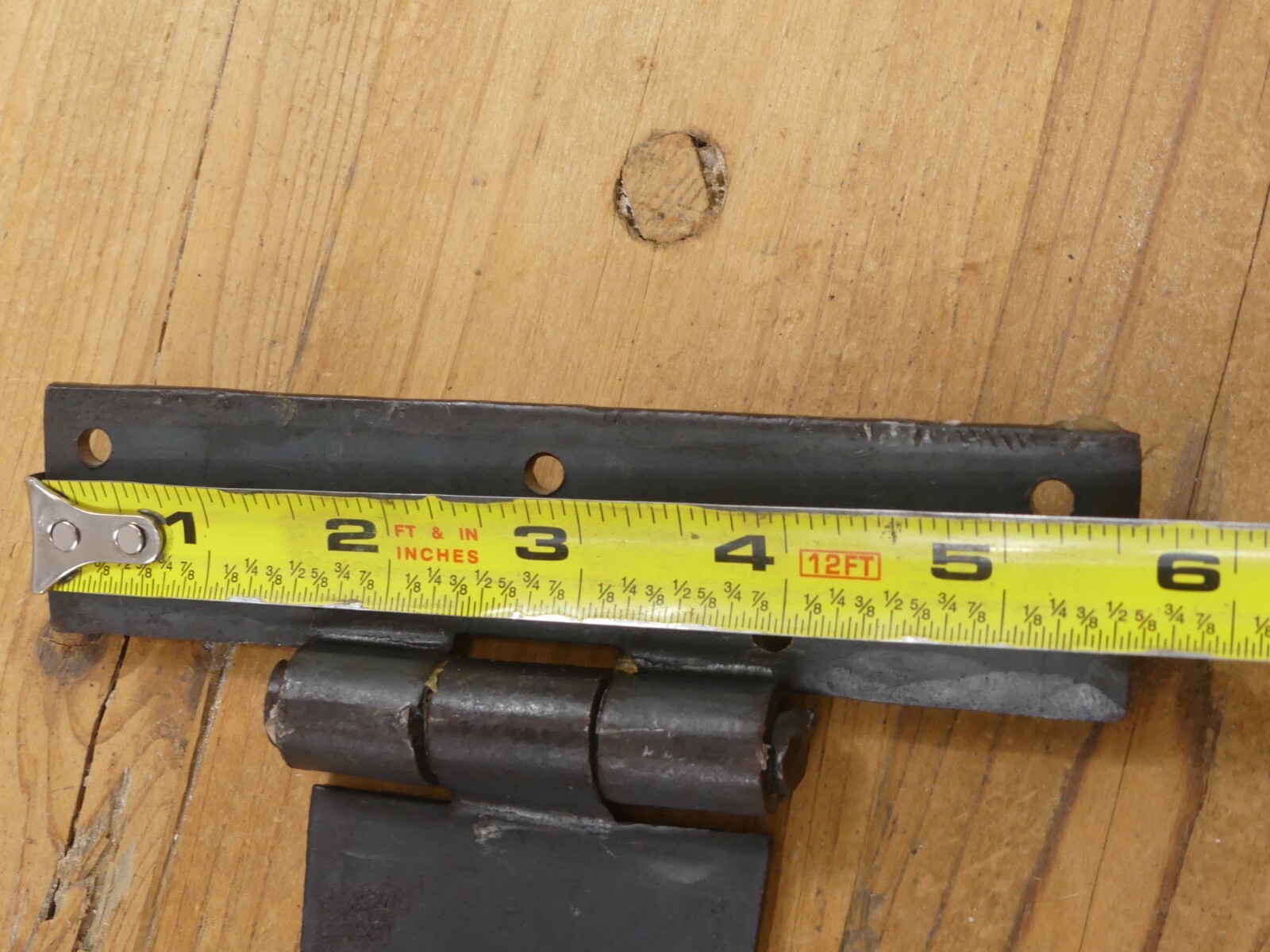 6 LARGE Strap T Hinges 18″ Tee Hand Barn Rustic Door Iron Arrow **SOME RUST**