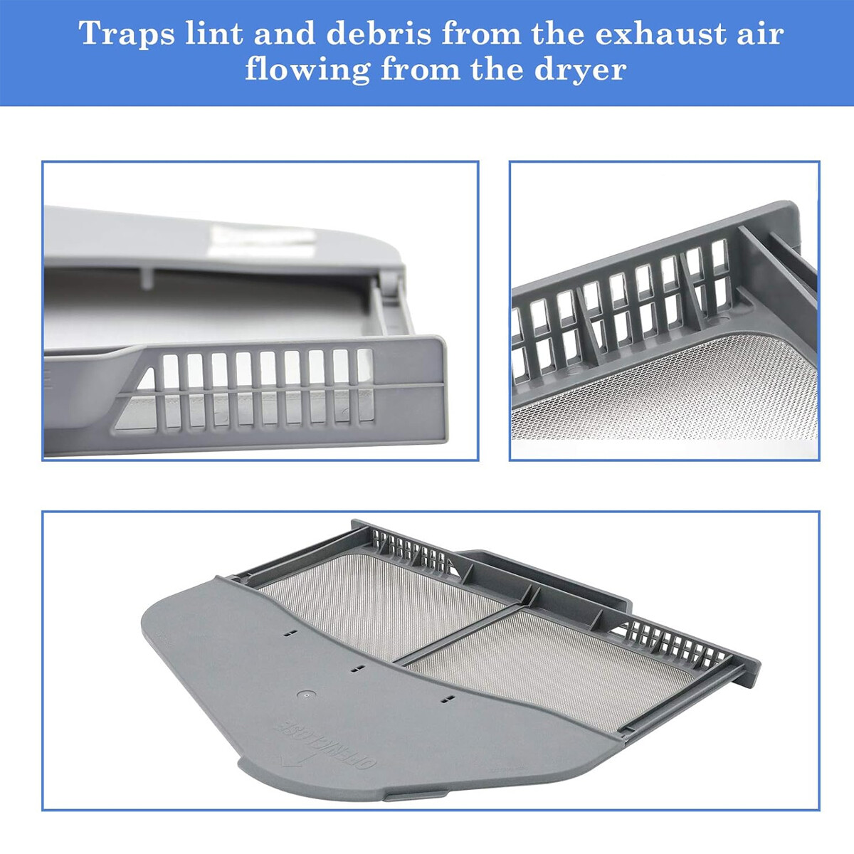 DC61-02610 Dryer Lint Trap Screen Filter Replaces 3319952, AP4578784, AP5306681