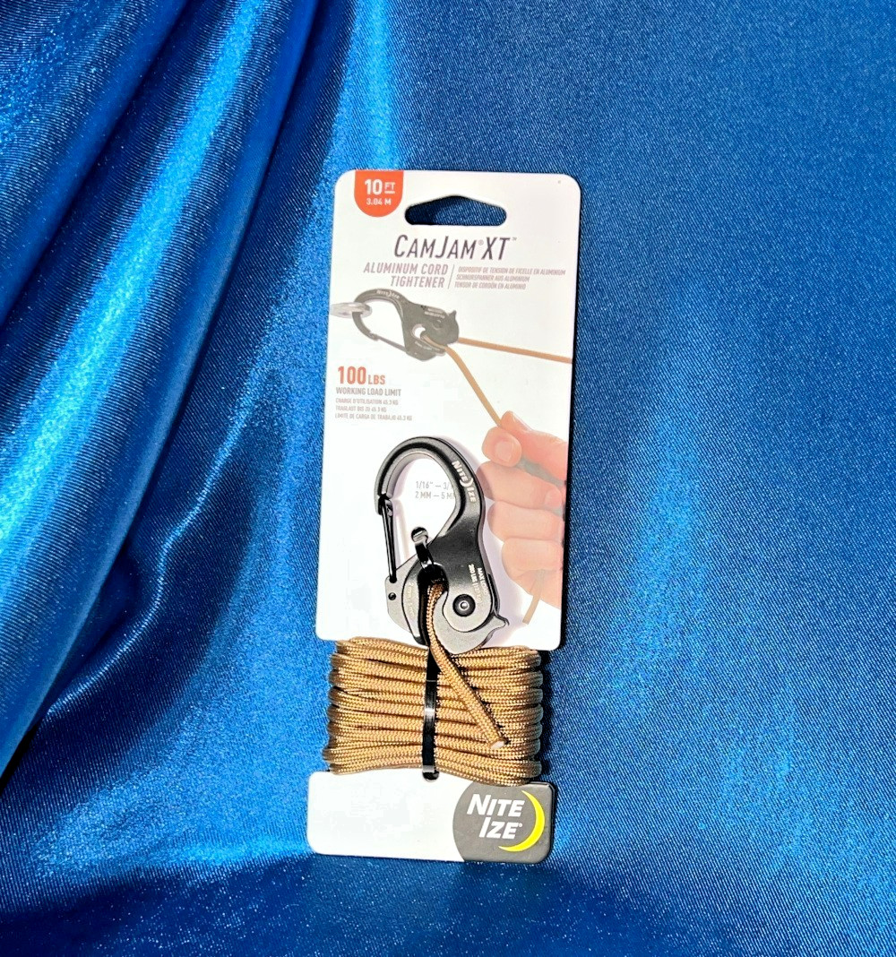 Nite Ize CamJam Aluminum Rope Tightener with 10FT Rope – NCJSA-29-R3