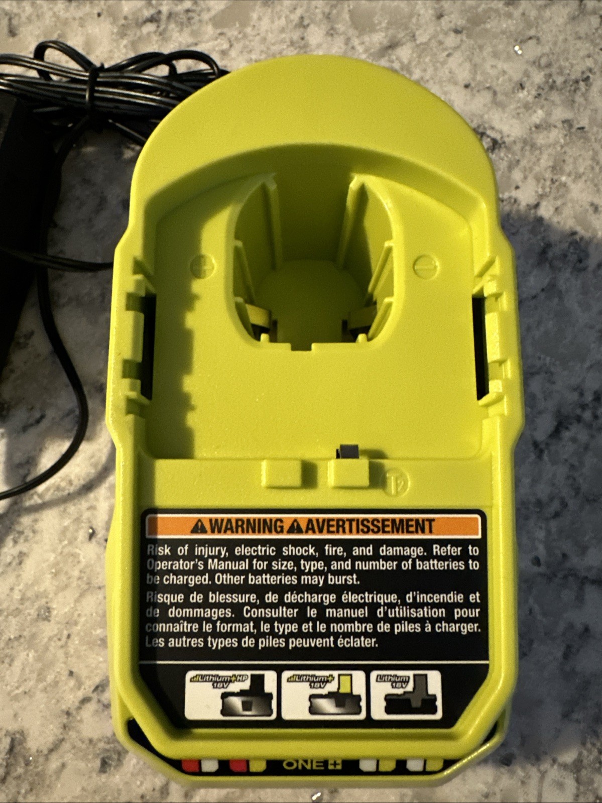 Ryobi PCG002 18V ONE+ Lithium-Ion FAST Battery Charger OEM
