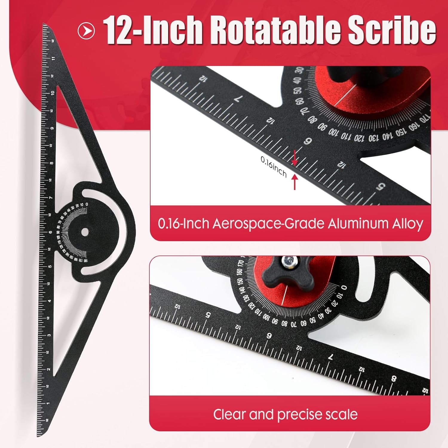 Stair Tread Template Tool Stair Jig Accurately Measuring Angle Length Adjustable