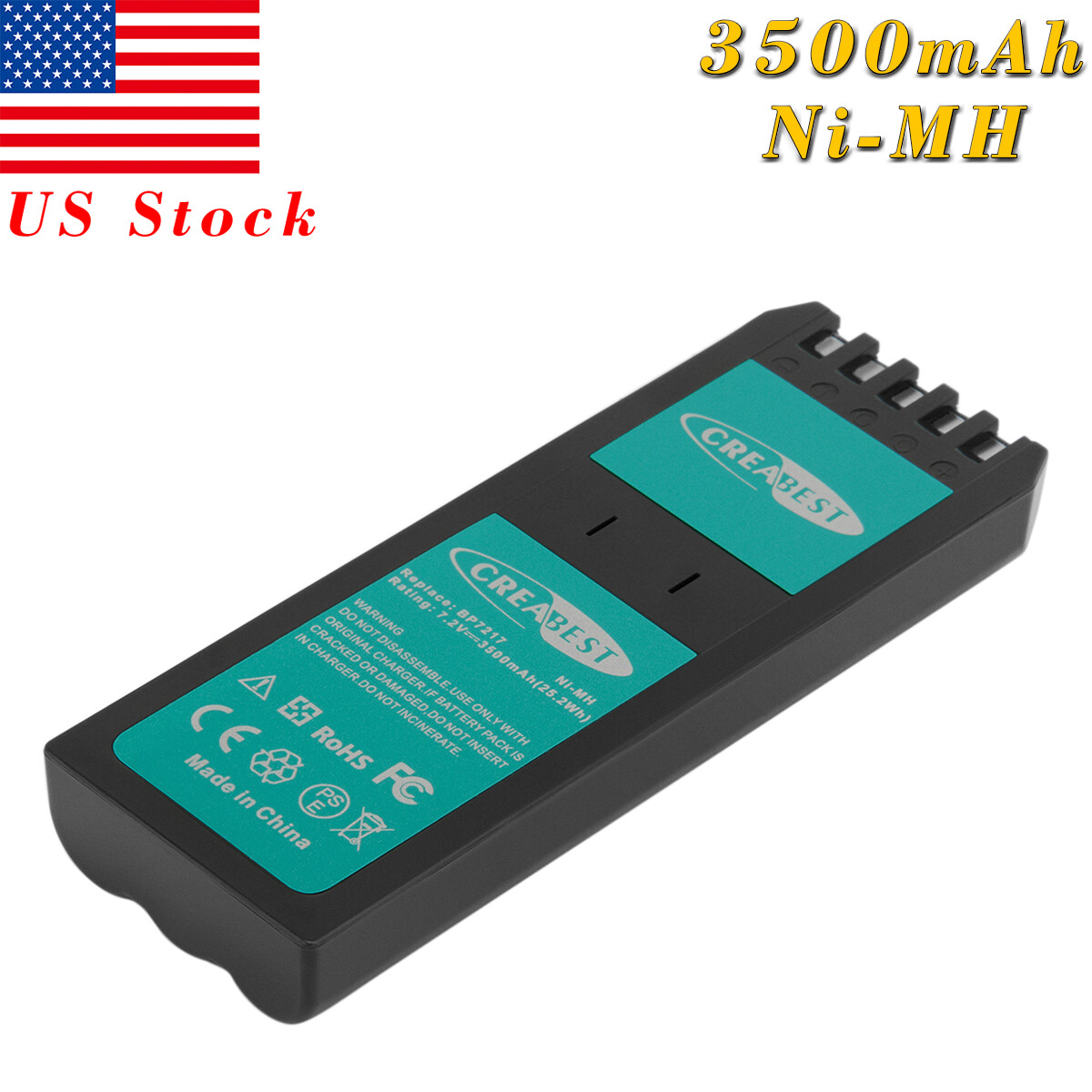 3.5Ah Ni-MH 7.2V Battery For Scopemeter Fluke BP7217,741B,743,743B,863,865,867