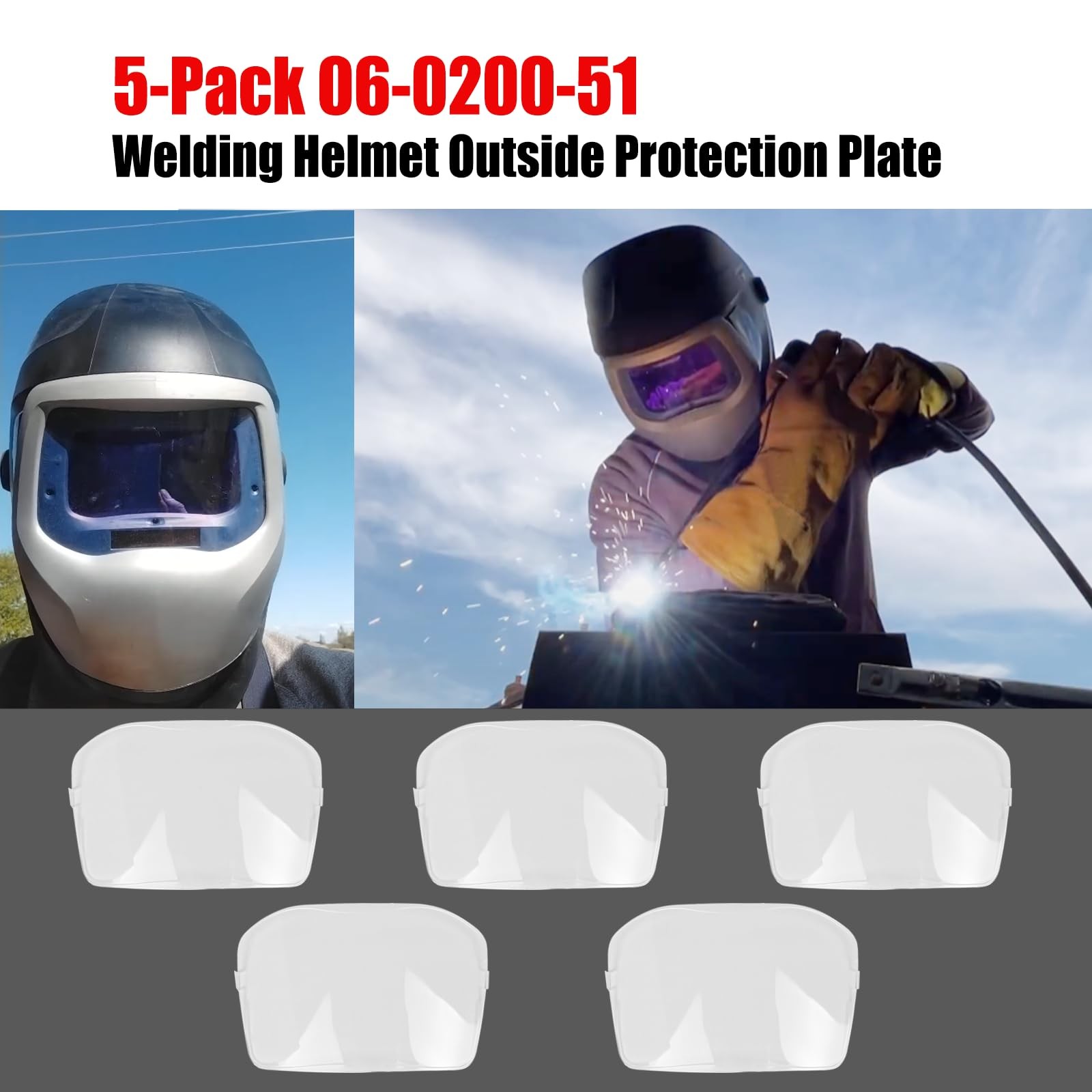 AQBB 5 Pack 06-0200-51 Outside Protection Plate for 9100 Series Welding white
