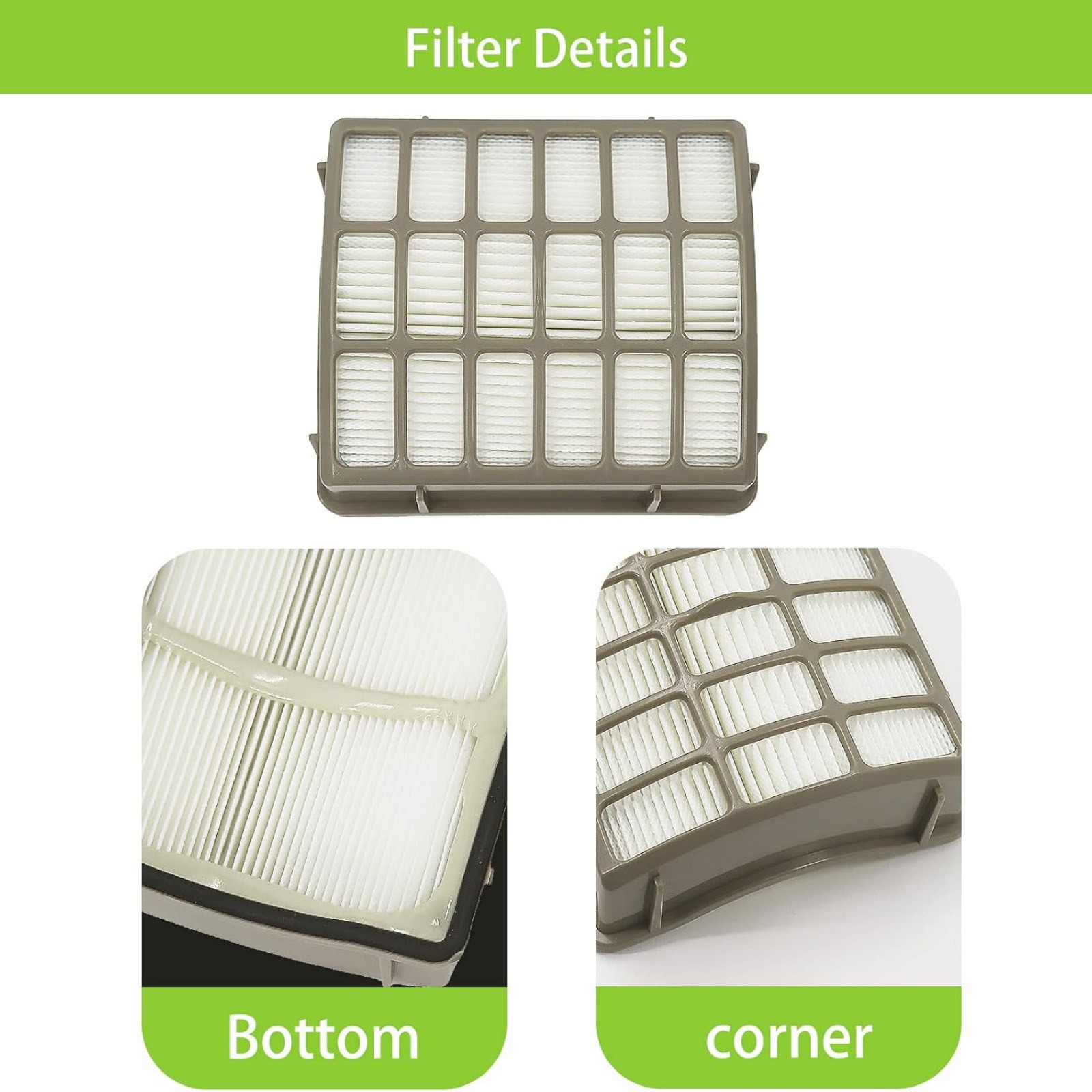 XHF80 Filter Kit Replace Every 3-6 Months For Shark Navigator NV60 NV80 Vacuum