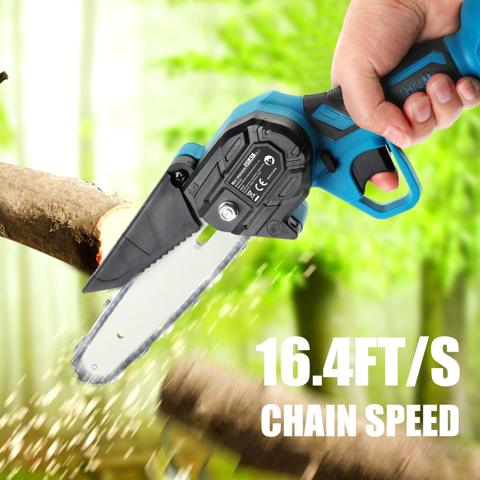 6″ Mini Cordless Electric Chainsaw Handheld w/ 2x 5.5Ah Battery for Makita 18V