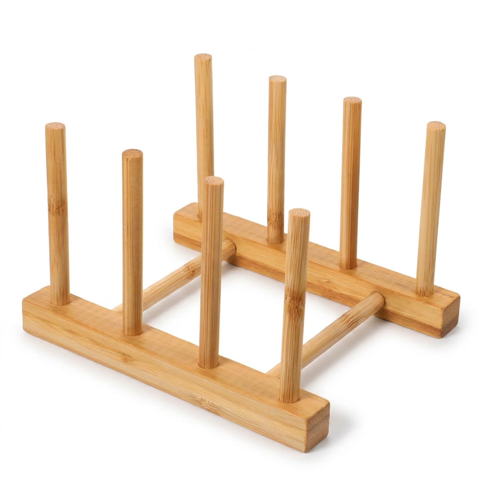 Cutting Board Holder, Bamboo Dish Rack, Vertical Drainer Kitchen Organizer fo…