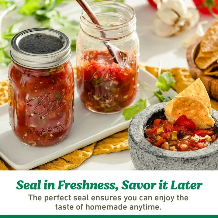 Ball 6-Pack Leakproof Plastic Mason Jar Lids – Wide Mouth