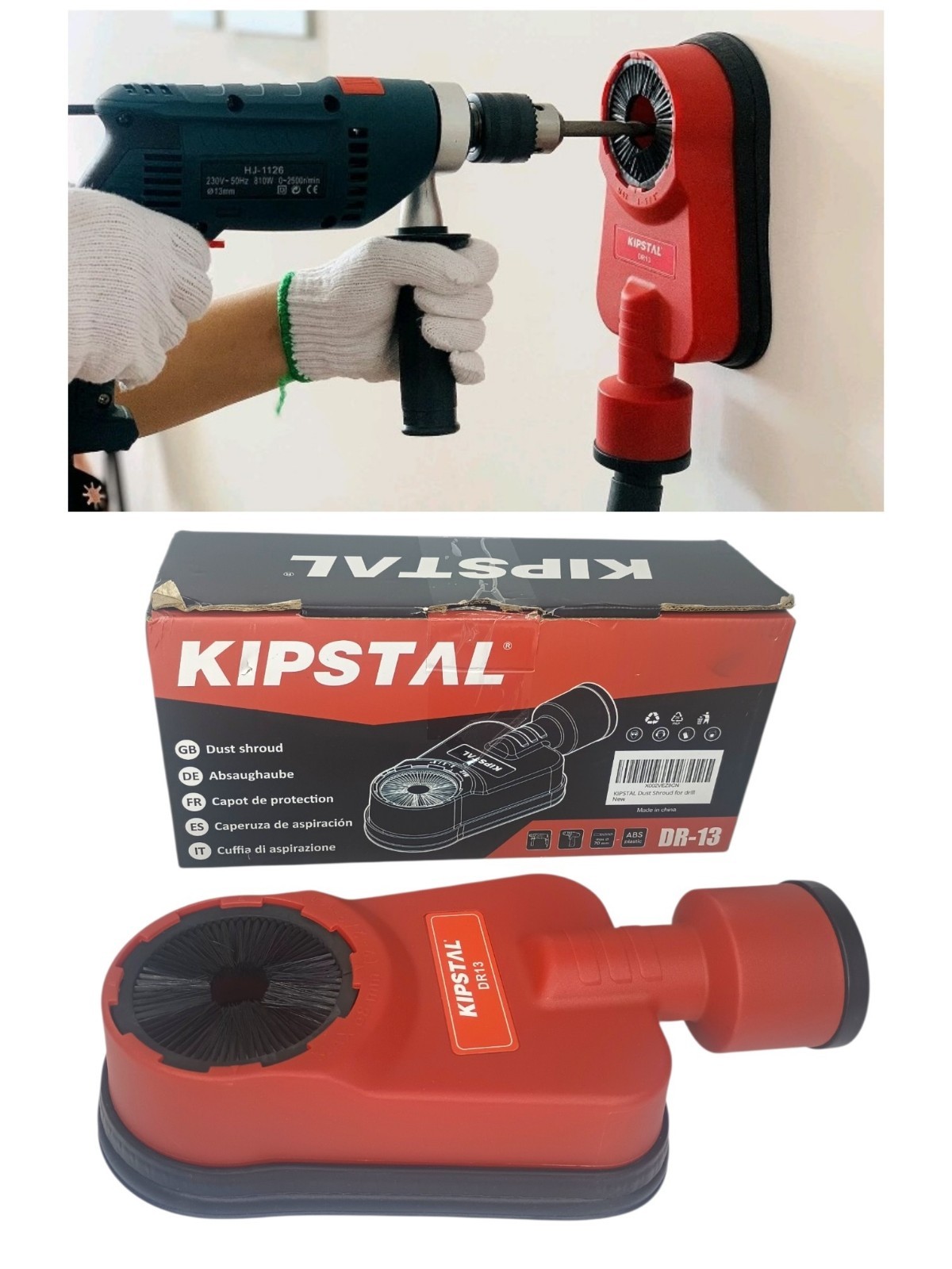 New Kipstal NEW DR-13 Dust Shroud for Drill Max 2-5/8 Inch ABS Plastic