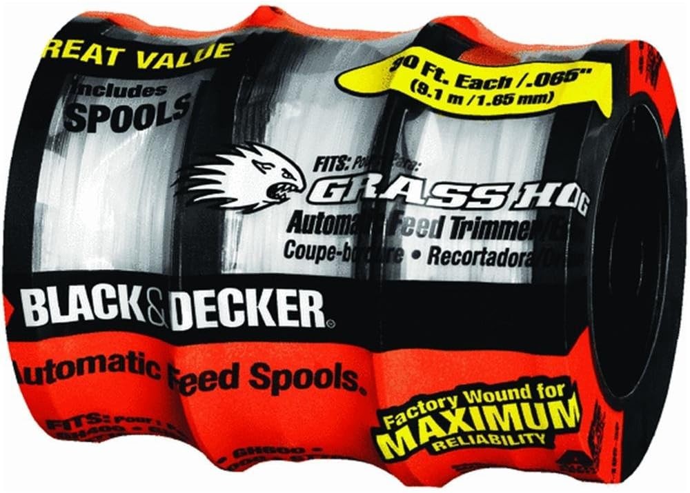Black and Decker 3 Pack of Genuine OEM Replacement Spools – 90564281-3PK