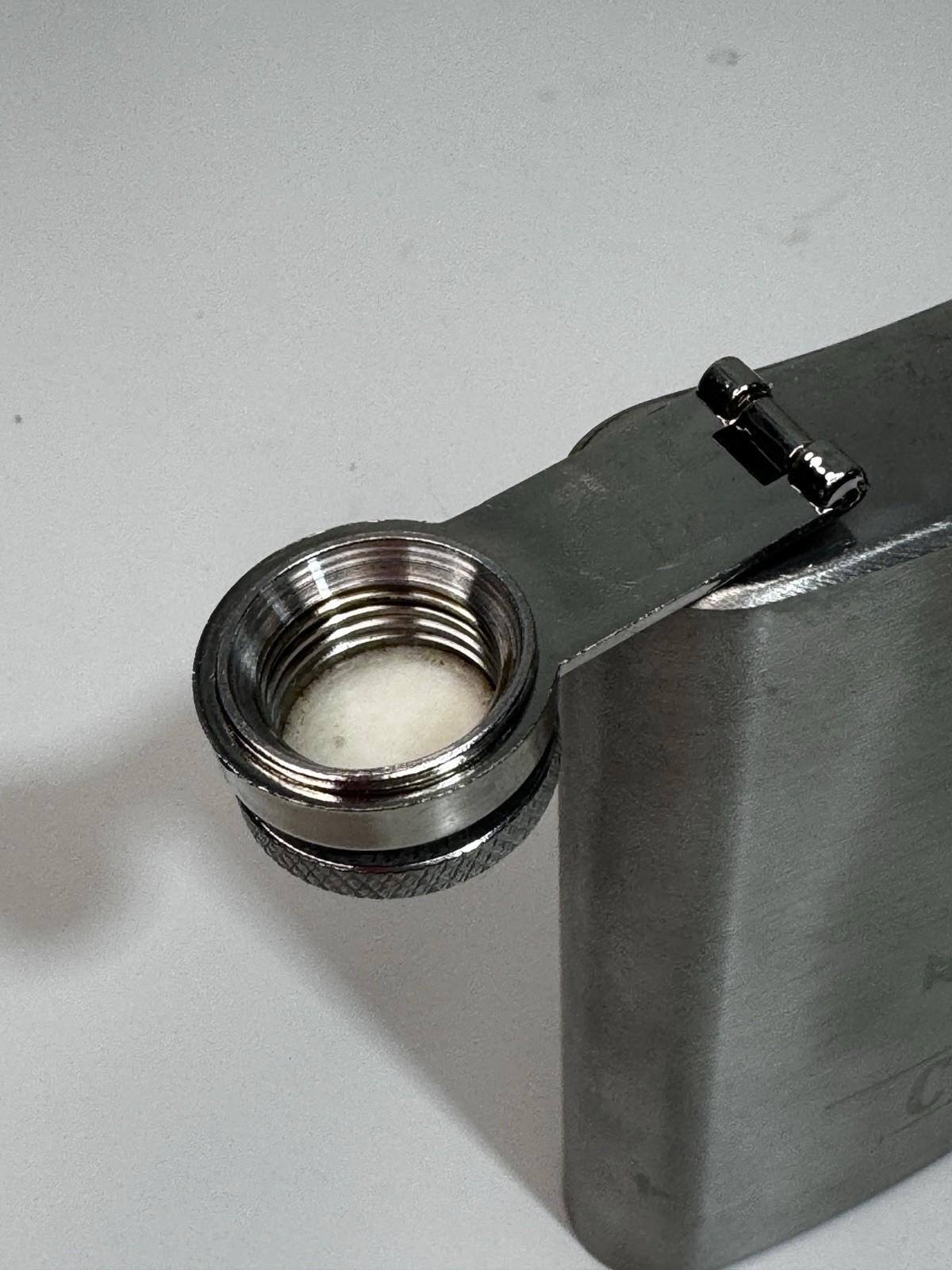 Stainless Steel 7 oz Silver Hip Flask “CATCH” Anchor Design Screw Cap