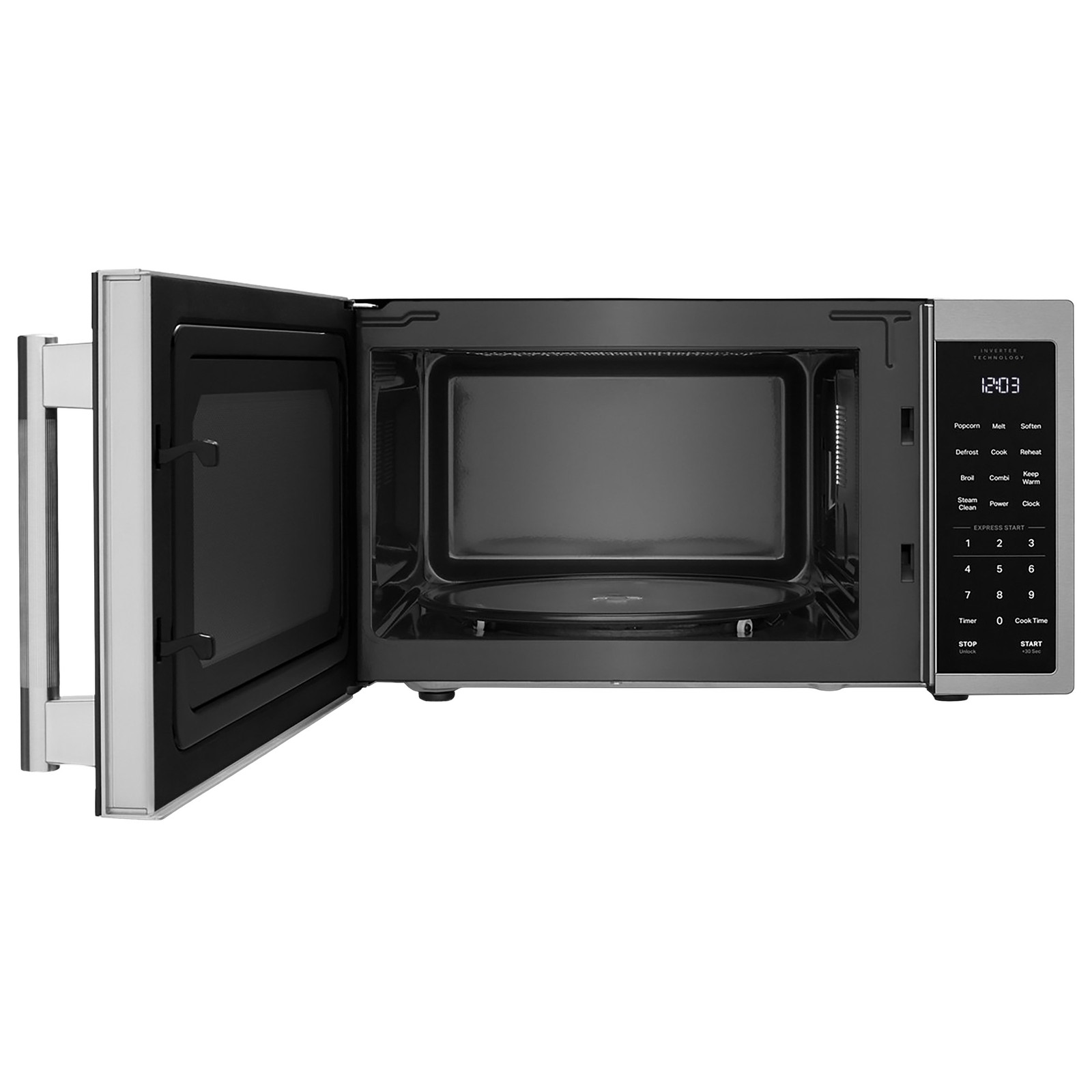 KitchenAid 1.2 cu ft Countertop Microwave Inverter Technology Stainless, NEW
