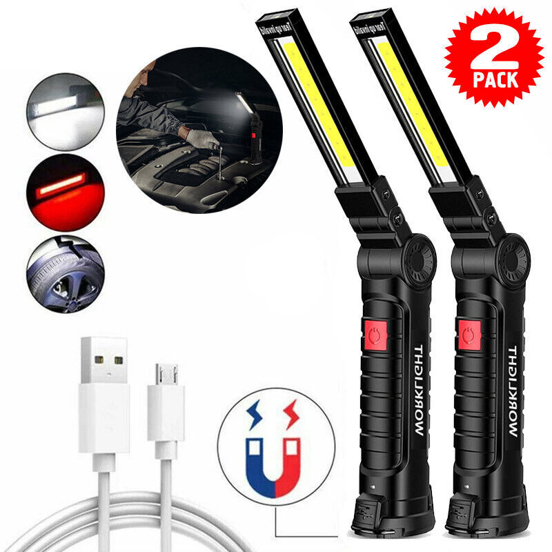Super Bright 1200000lm Rechargeable LED Work Light Folding Torch Lamp Flashlight