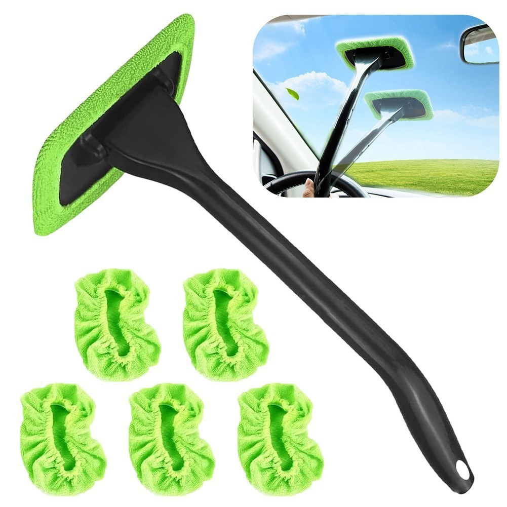 6X New Microfiber Car Wiper Cleaner Glass Brush Window Windshield Cleaning Tool