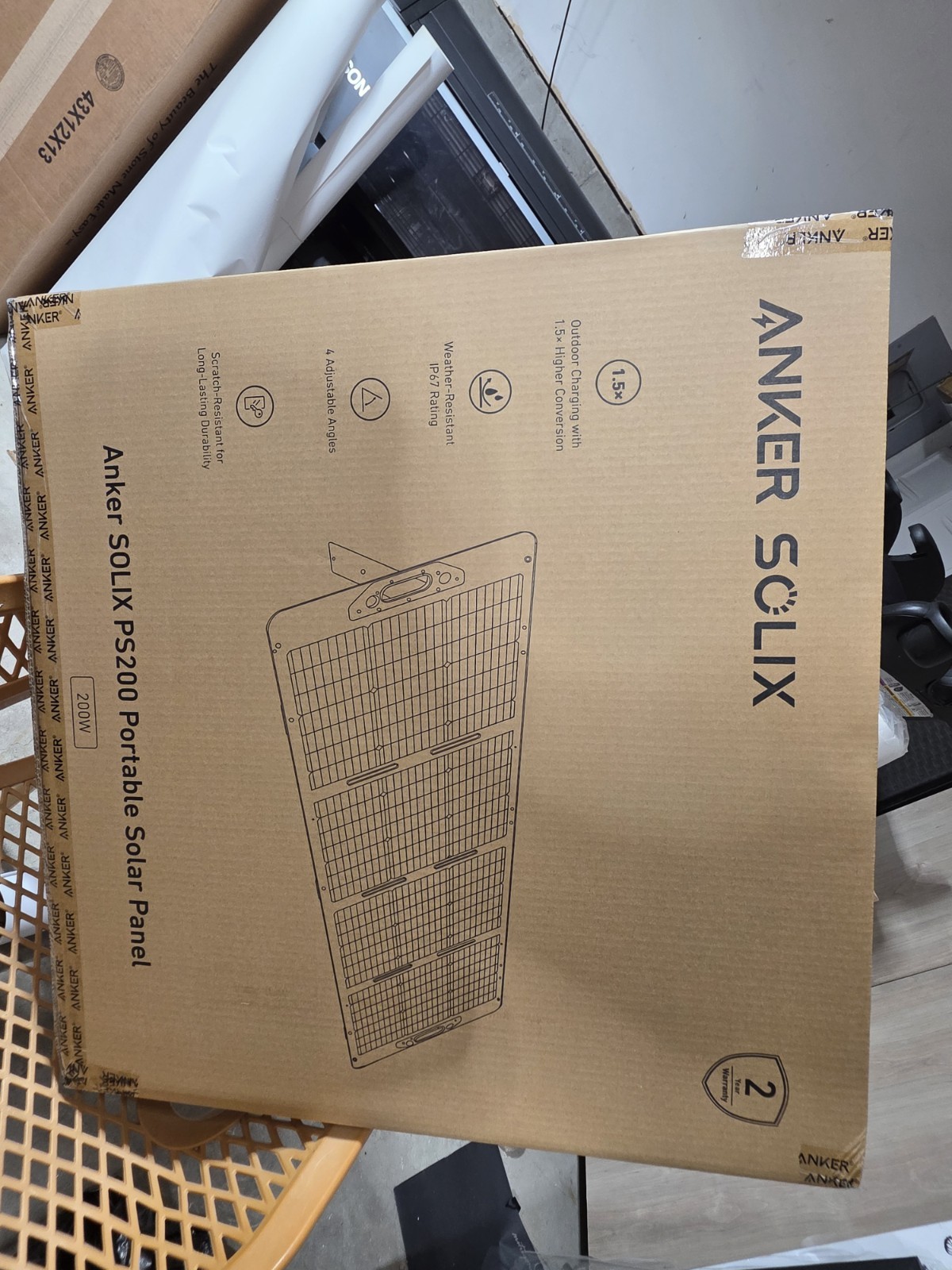 Anker SOLIX PS200 200W Monocrystalline Portable Water Resistant Solar Panel