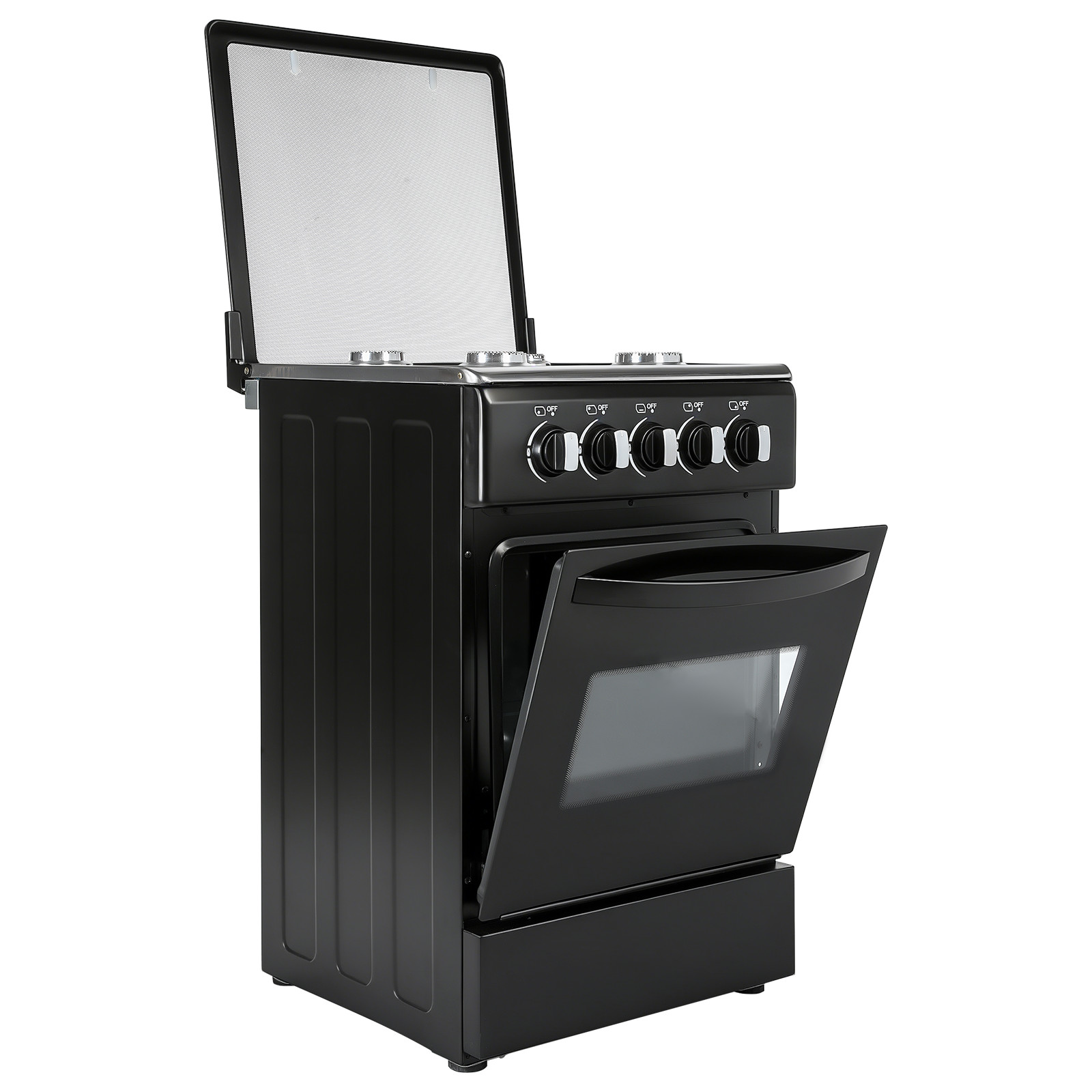NEW 20″ Free Standing Gas Stove Oven Range,4 Burner LPG Cooktop with 60L Oven
