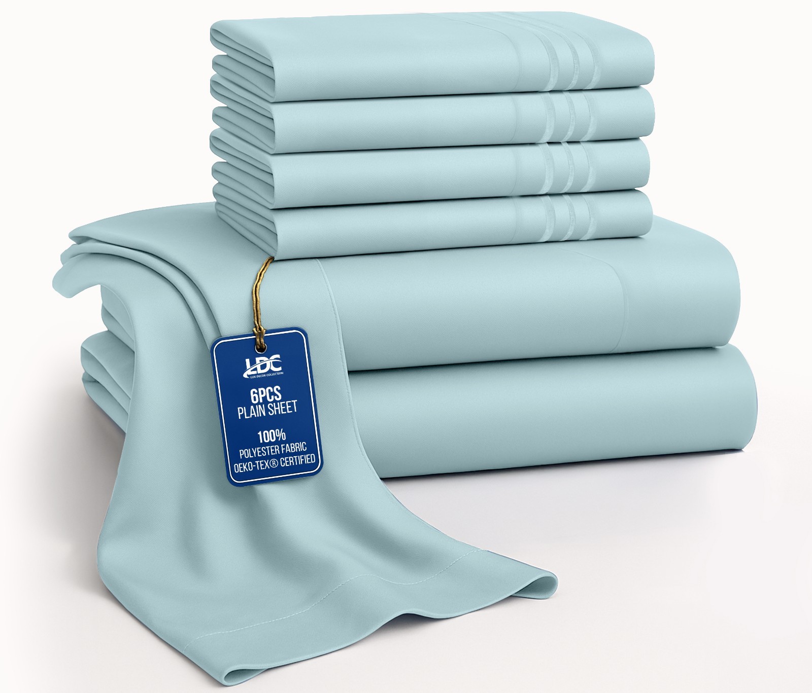 Bed Sheet Set 6 Piece Bedding Comfort Microfiber Deep Pocket 1800 Series Sheets