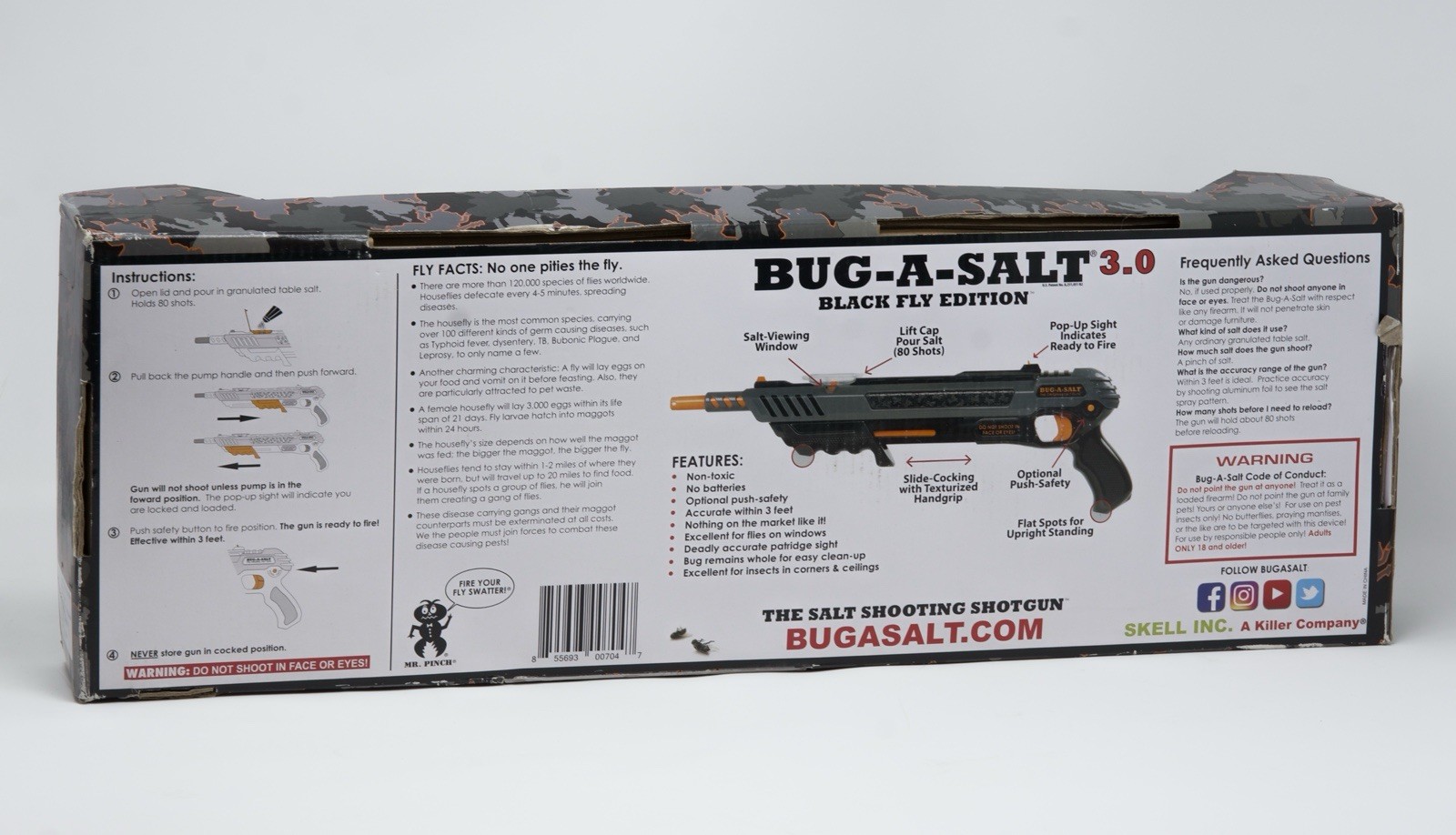 Damaged Box BUG-A-SALT Black Fly 3.0