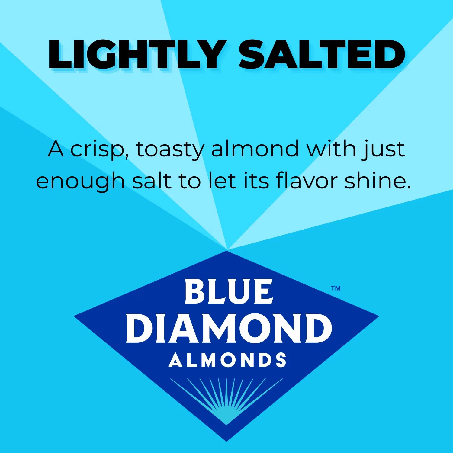Blue Diamond Almonds, Lightly Salted Low Sodium Snack 14 oz Free Shipping