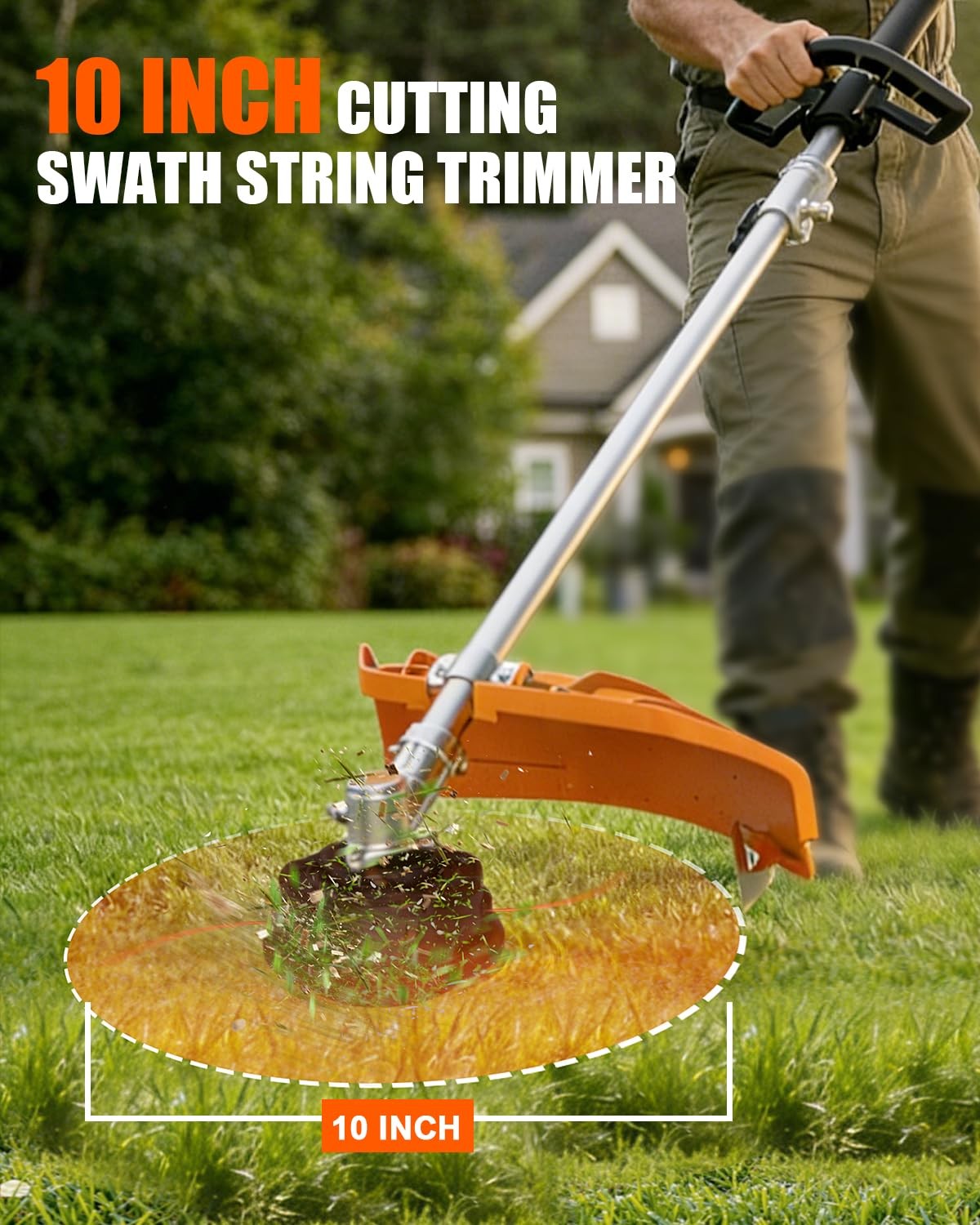 26cc 2-stroke Grass String Trimmer Lawn Mower Gas Trimmer WeedEater Powerful