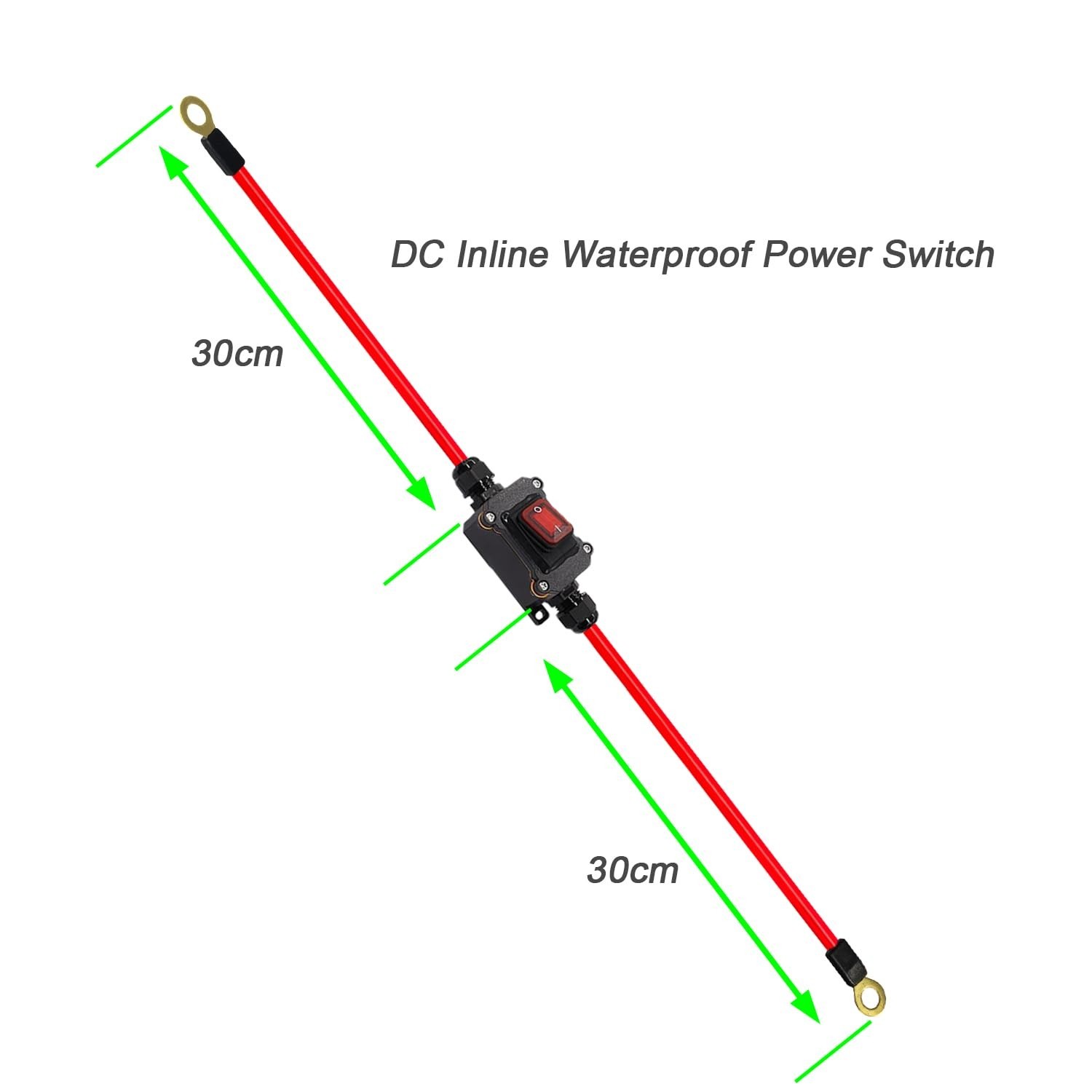25A Dual Side DPST Inline Switch – Compact Waterproof Power Control for Vehicles
