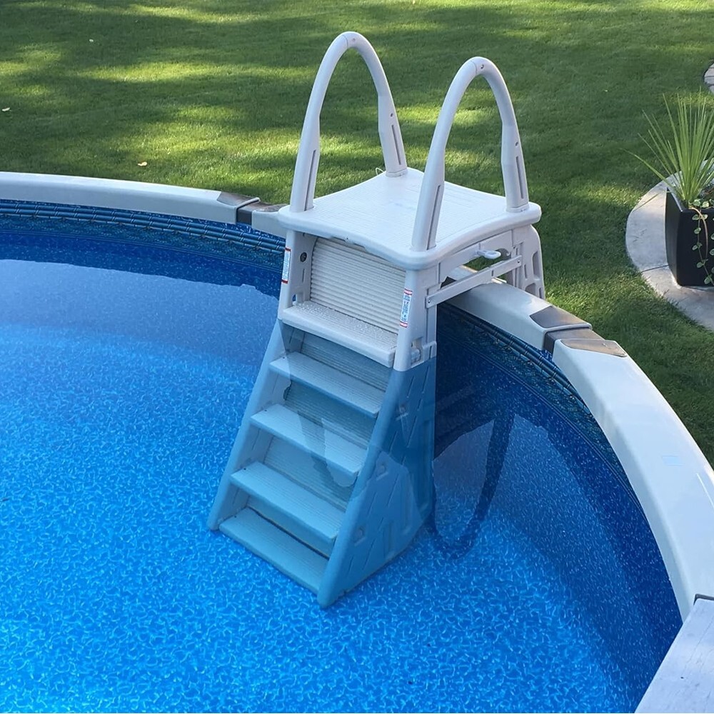Confer Plastics 7200 Roll Guard A-Frame Above Ground Swimming Pool Ladder System