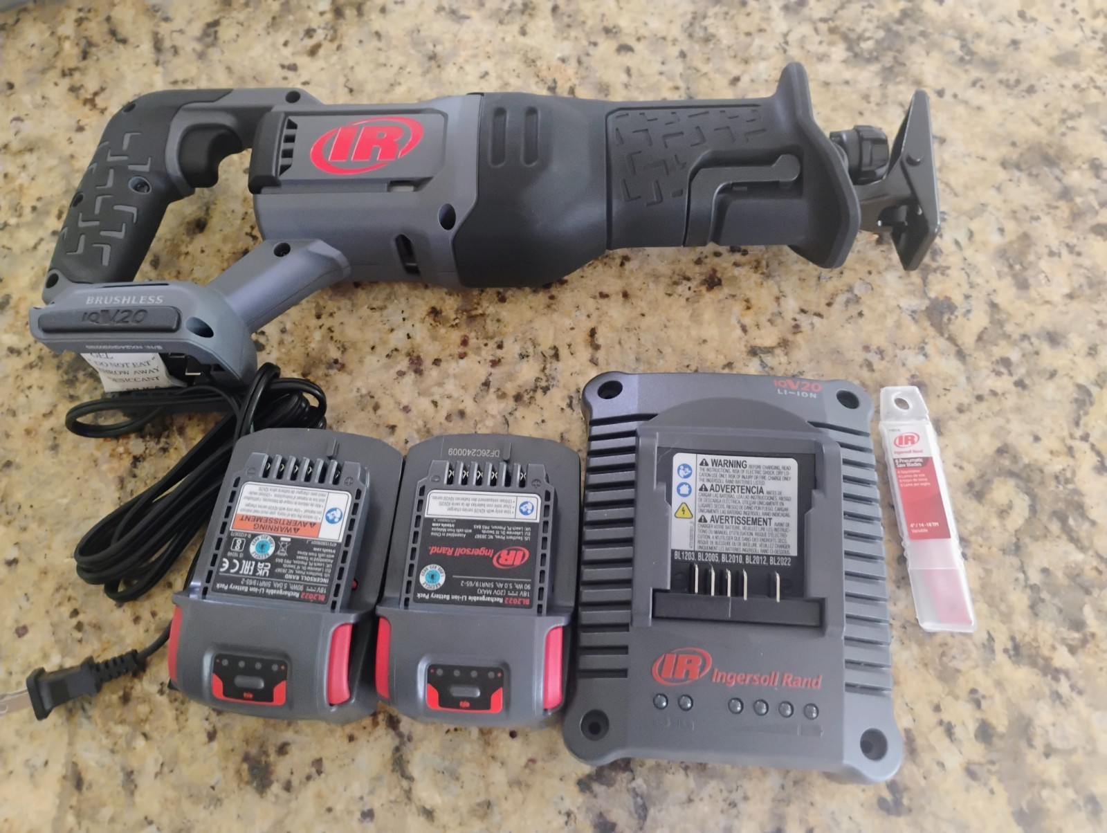 Ingersoll Rand C5101 20V Cordless Reciprocating Saw 1-1/4″Stroke,3000SPM Kit