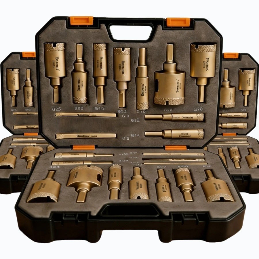 BOURVILL-24Pcs Manual Tool Set. Is A Heavy-duty Round-hole Leather Punching Tool