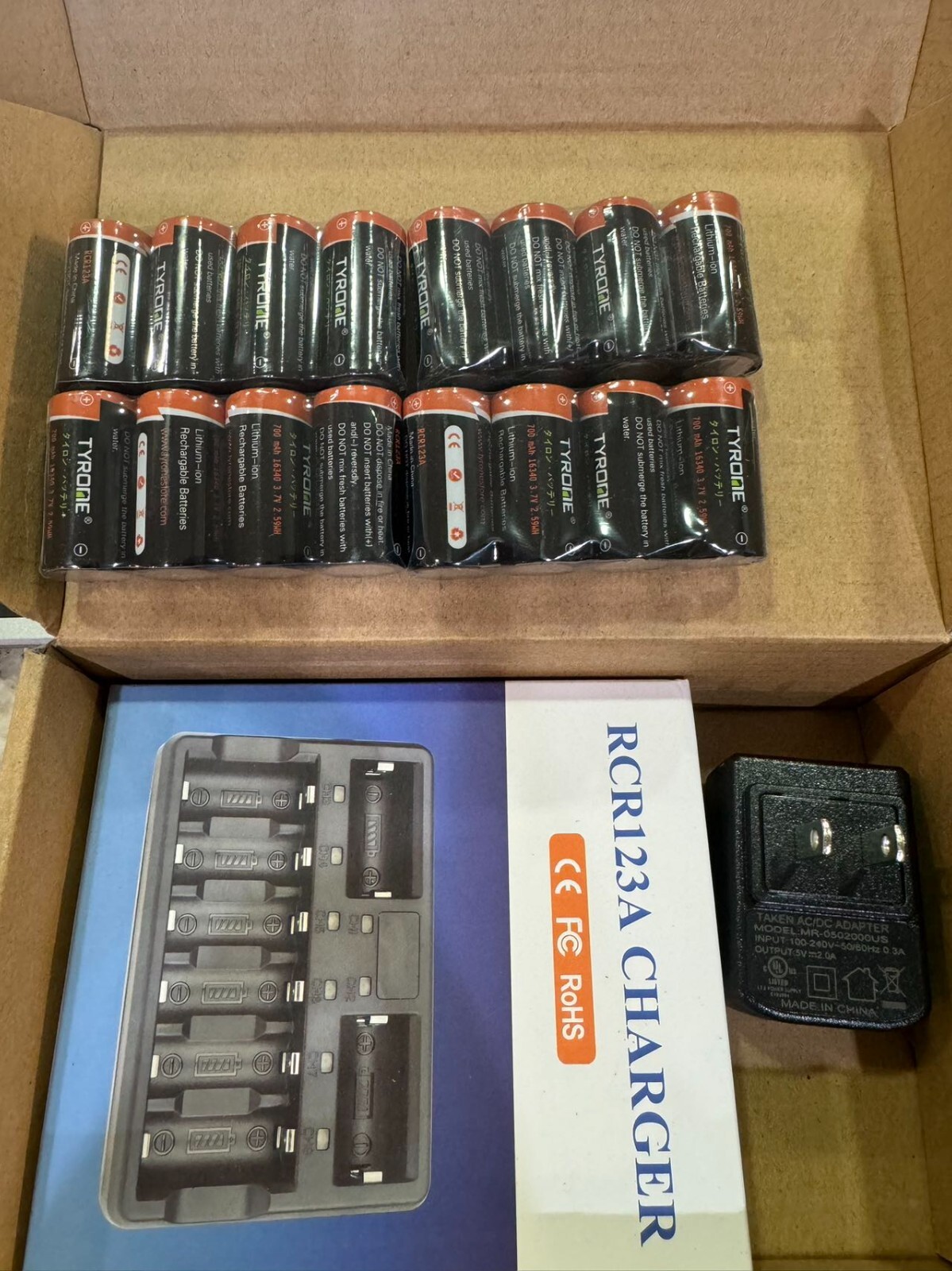 System, 16Pack 123 Batteries and 6-Bay Charger