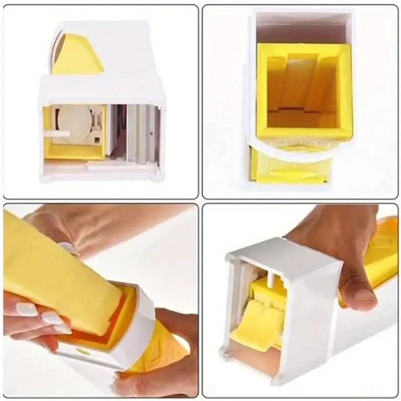 1PC One Click Yellow Cheese Butter Cutter Slicer Stainless Steel Kitchen Cutting