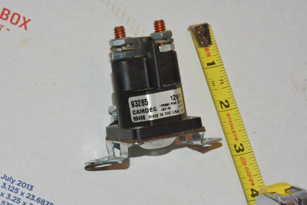 12v 200A cont, 300A in rush, 2A pull in, lawn tractor Starter Solenoid/Relay USA