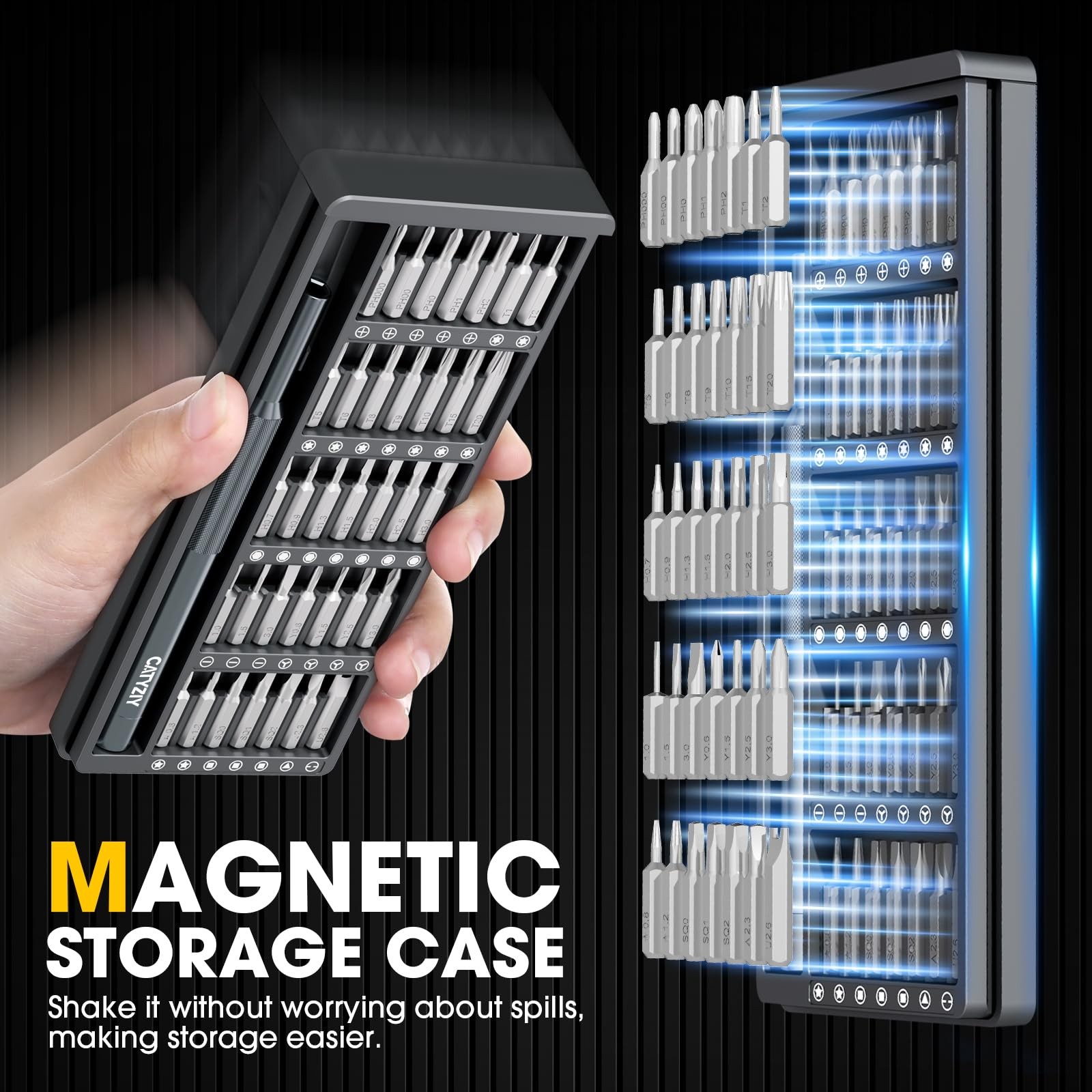37in1 Precision Screwdriver Set, Magnetic Repair Kit for iPhone