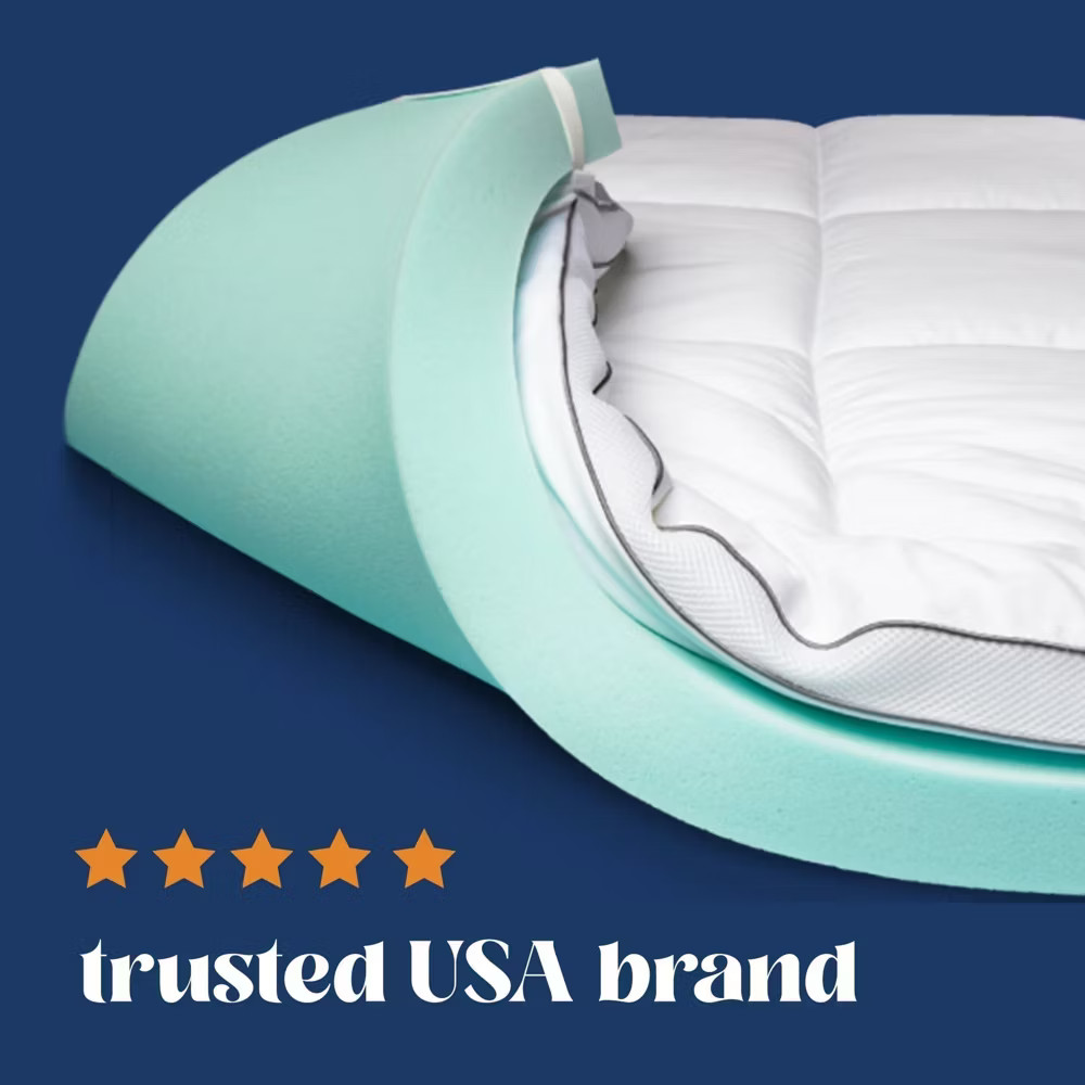 Mattress Topper – 4 Inch – CertiPUR-US Certified Gel Memory Foam –